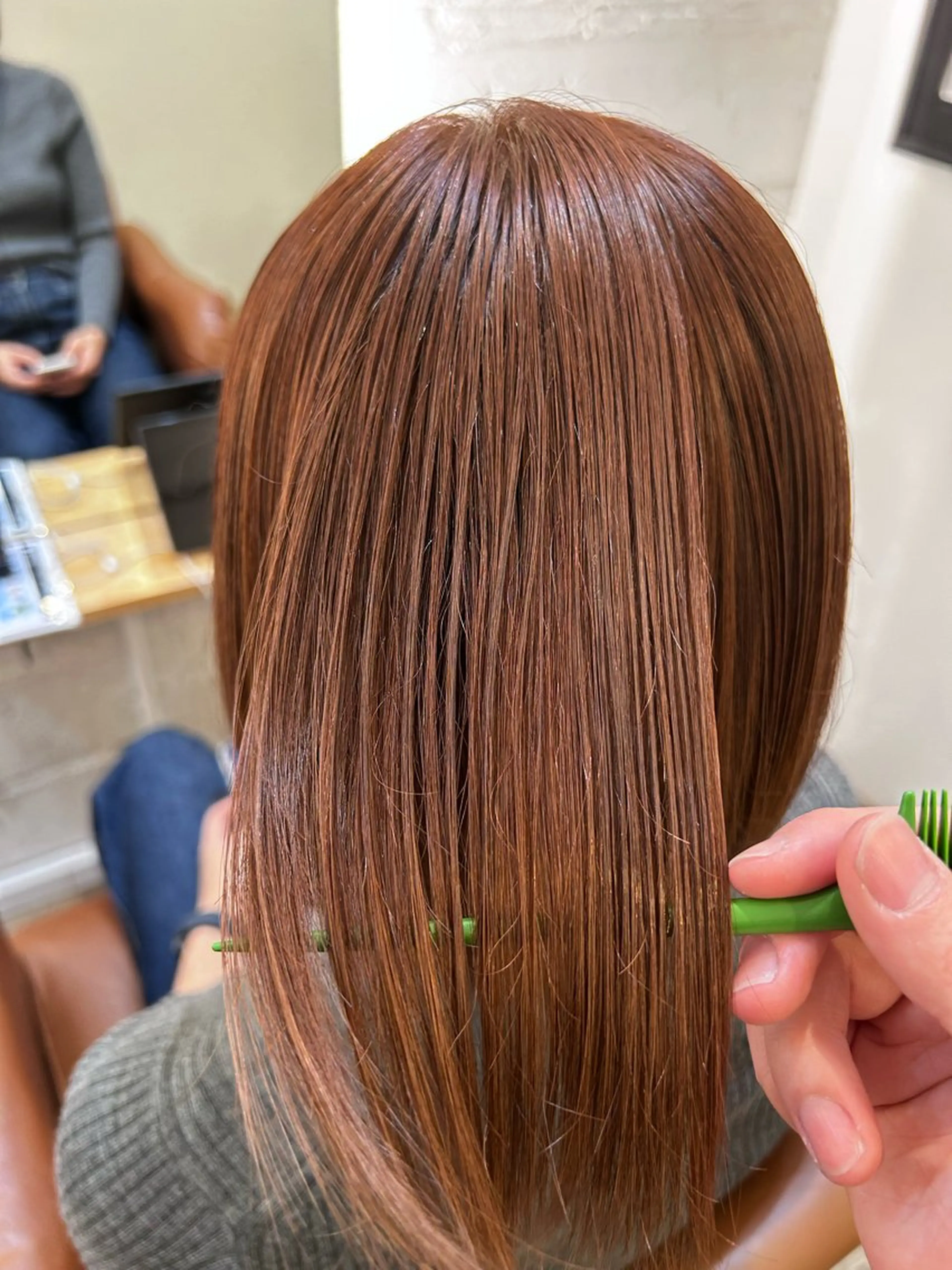 ミディアム ヘアカラー AMBERGLEAM Hair&Cloth Yoga所属・Ryo☘縮毛矯正/ メンズ/ブリーチ/のヘアスタイル