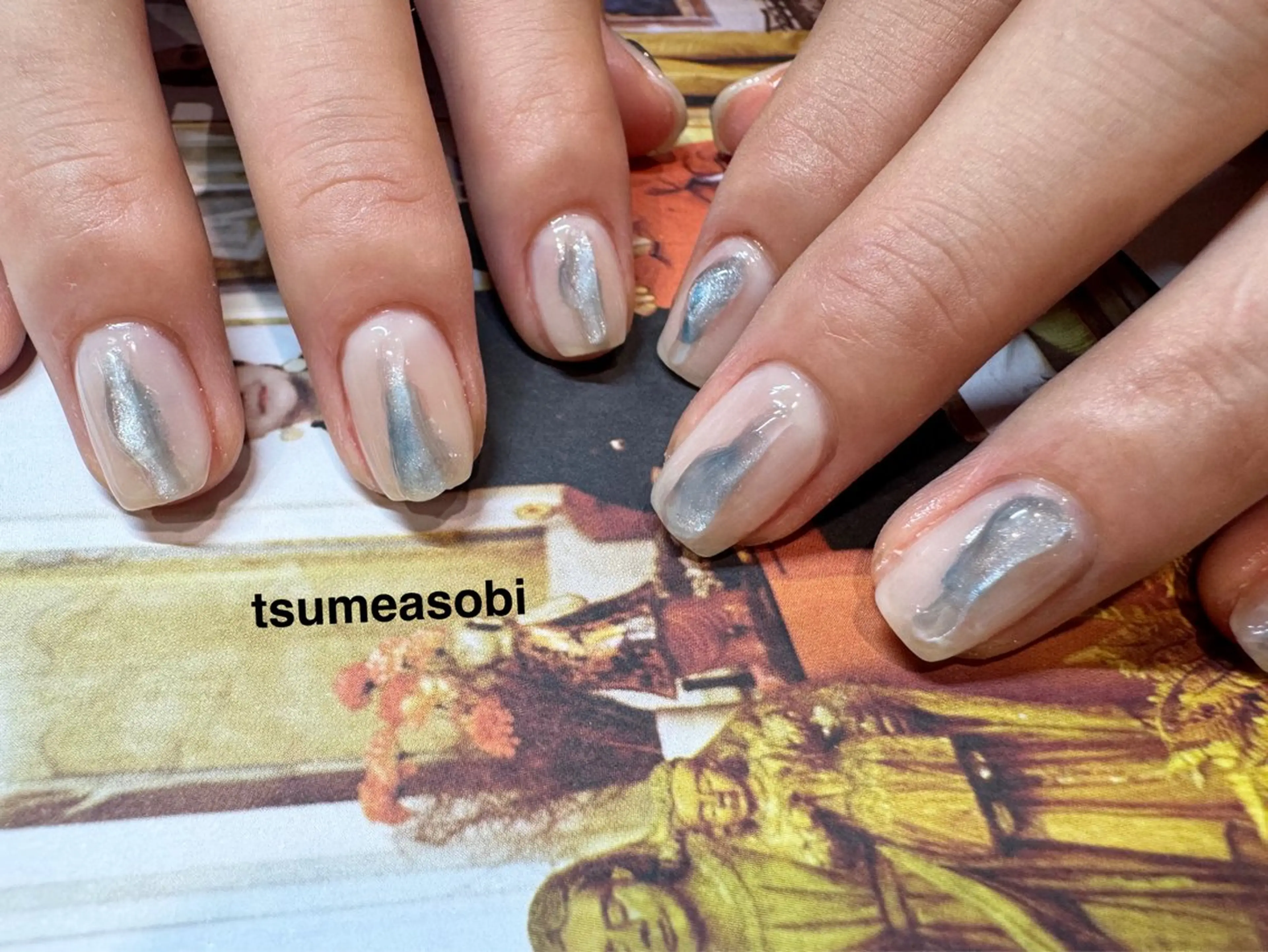 ネイル マグネットネイル ハンドネイル tsumeasobi所属・tsumeasobi 🪬macoのネイルデザイン