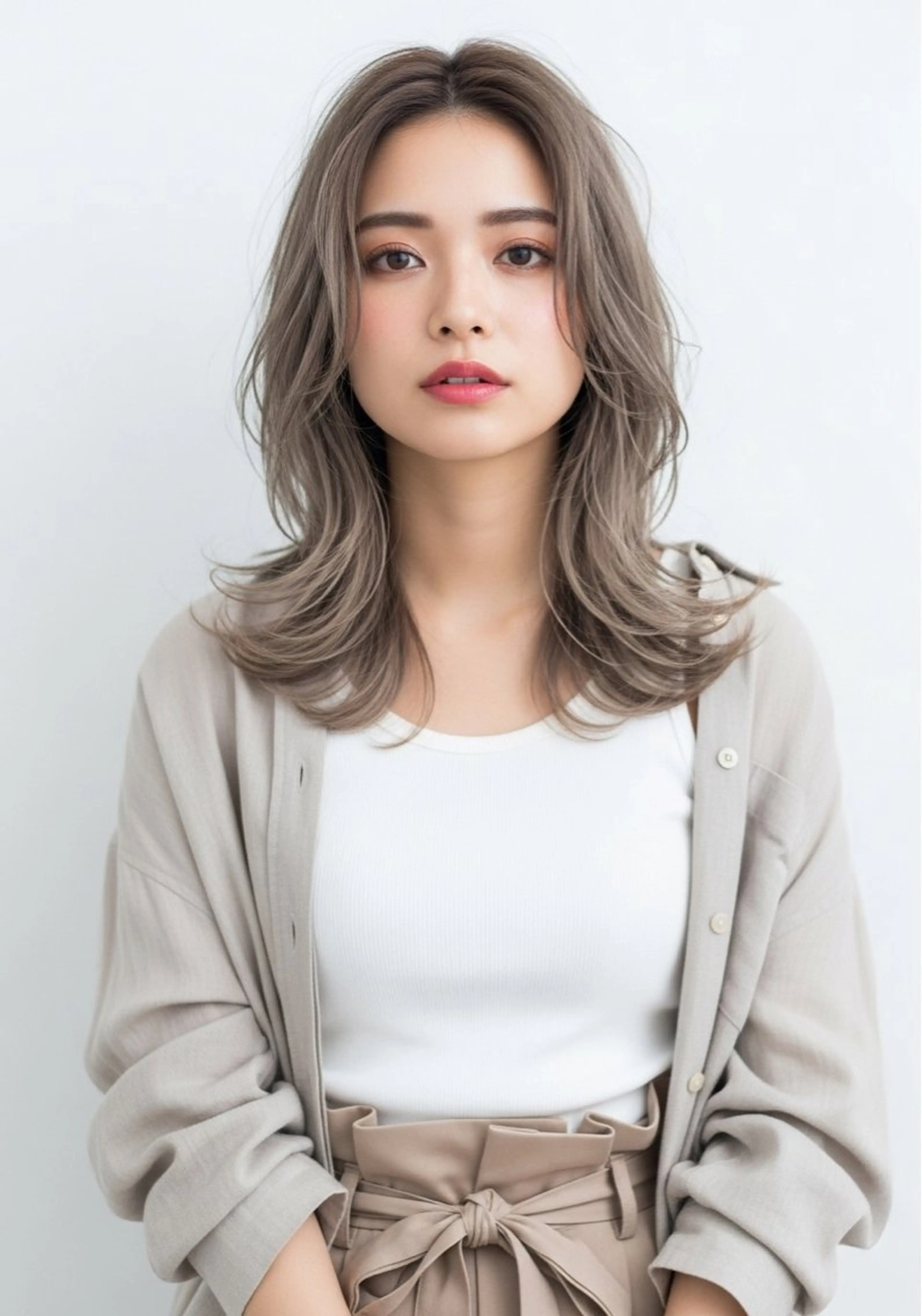 セミロング 松尾幸栄 PLEASUREのヘアスタイル