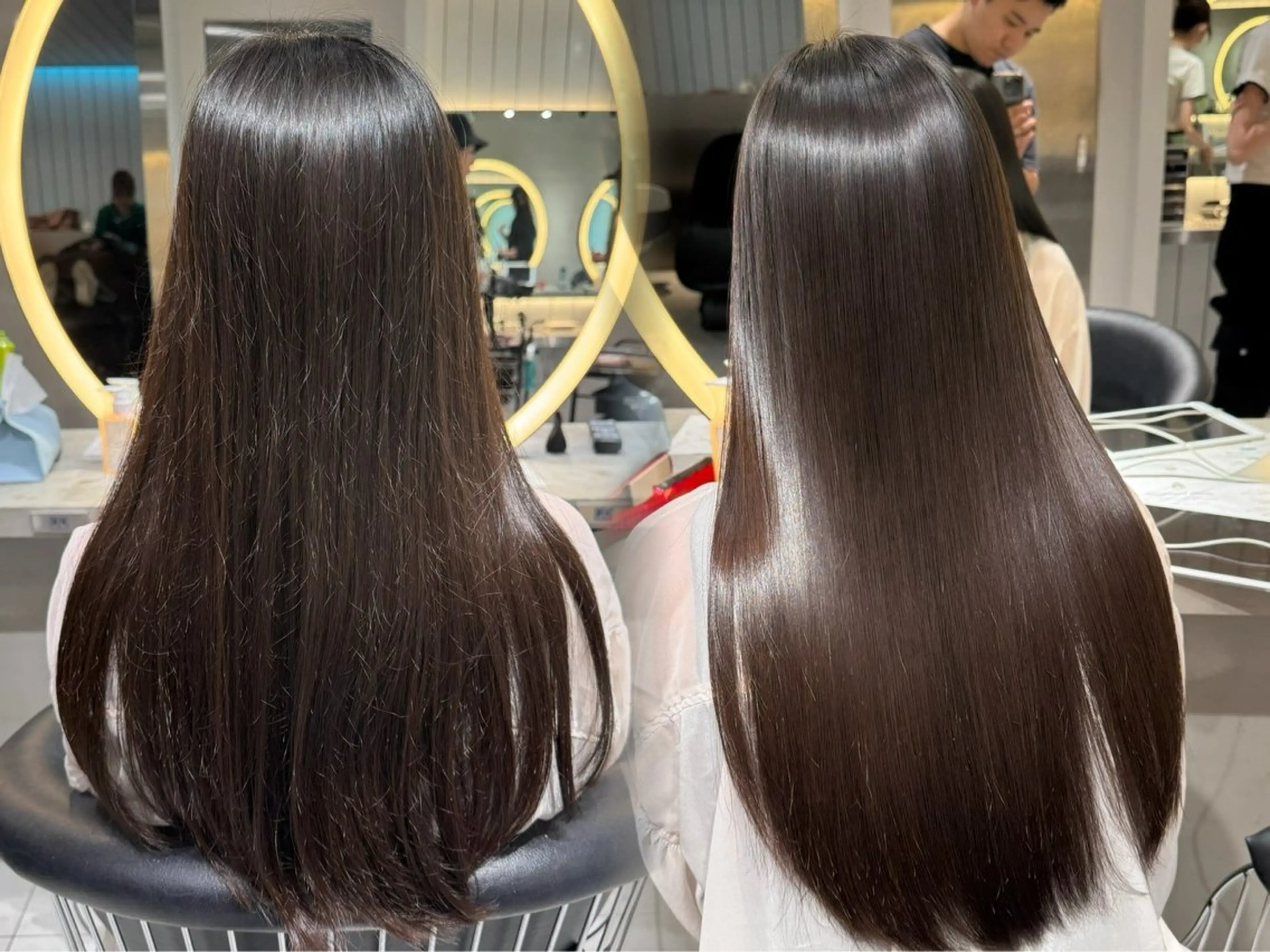 ロング くせ毛 縮毛矯正 トリートメント 長崎 雛良のヘアスタイル