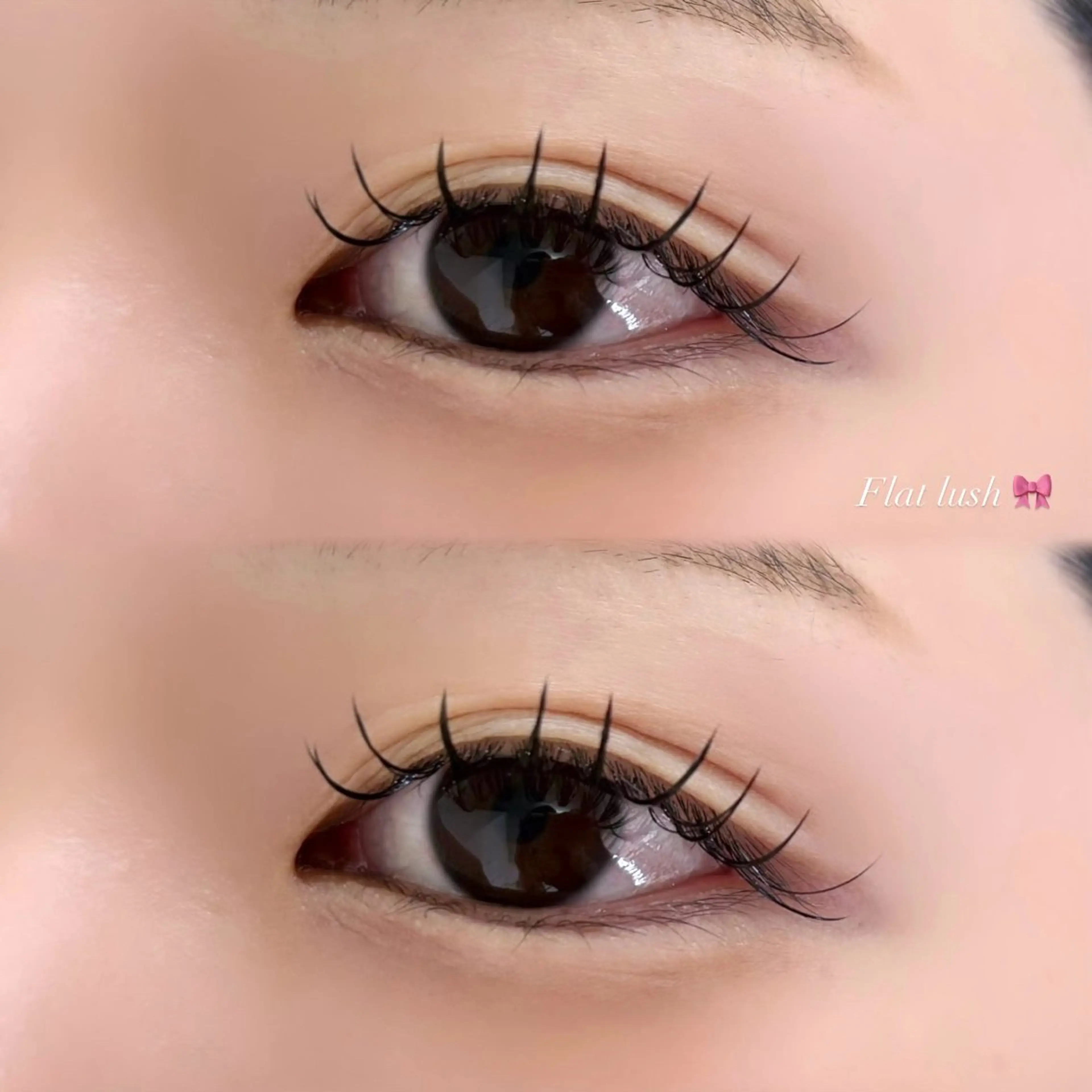 マツエク・マツパ 束感まつ毛 フラットラッシュ EYELA 小築🐈‍⬛🤍のマツエク・マツパデザイン