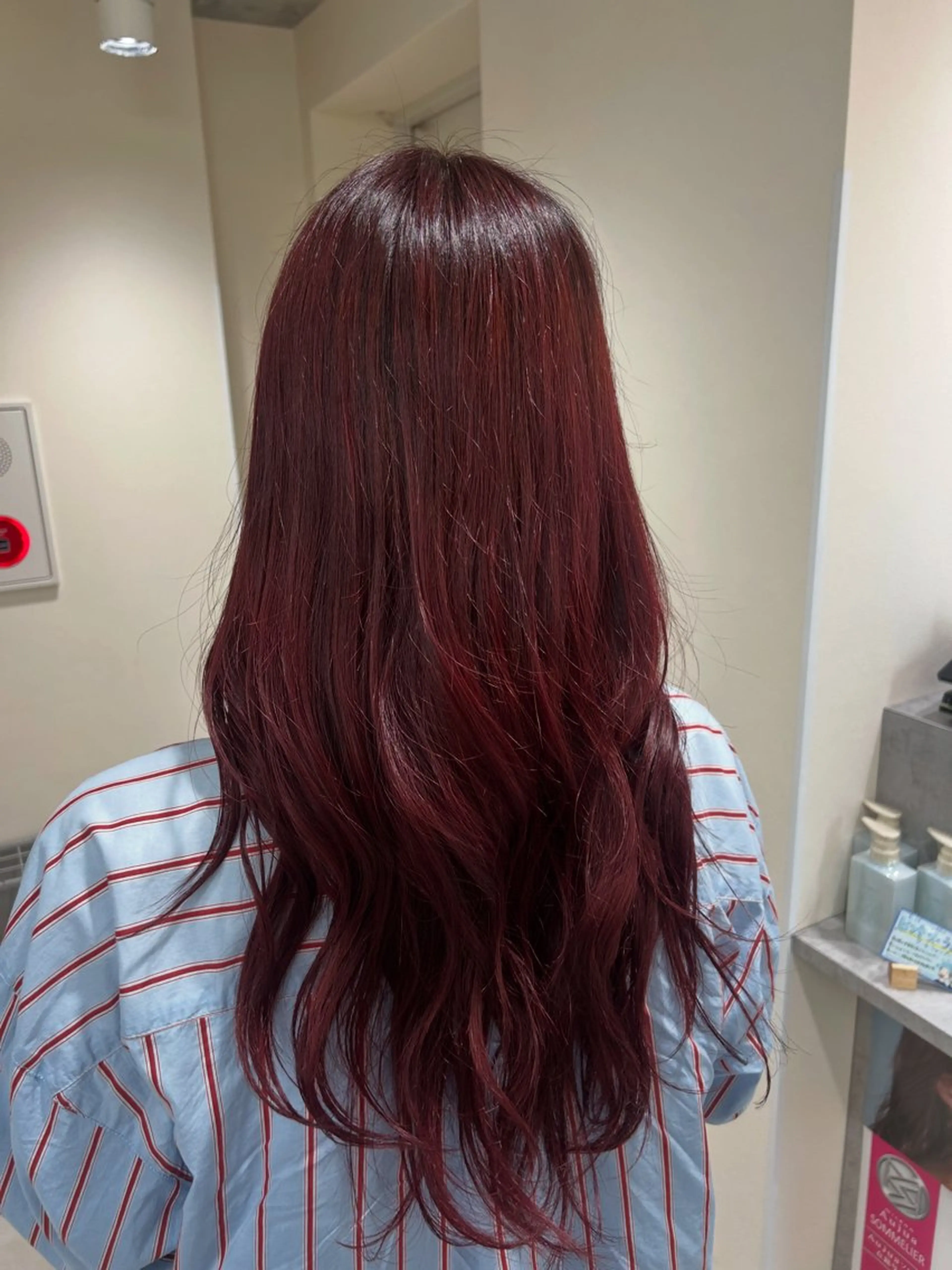 ロング ヘアカラー ルナ/レイヤー /暖色/メンズカットのヘアスタイル