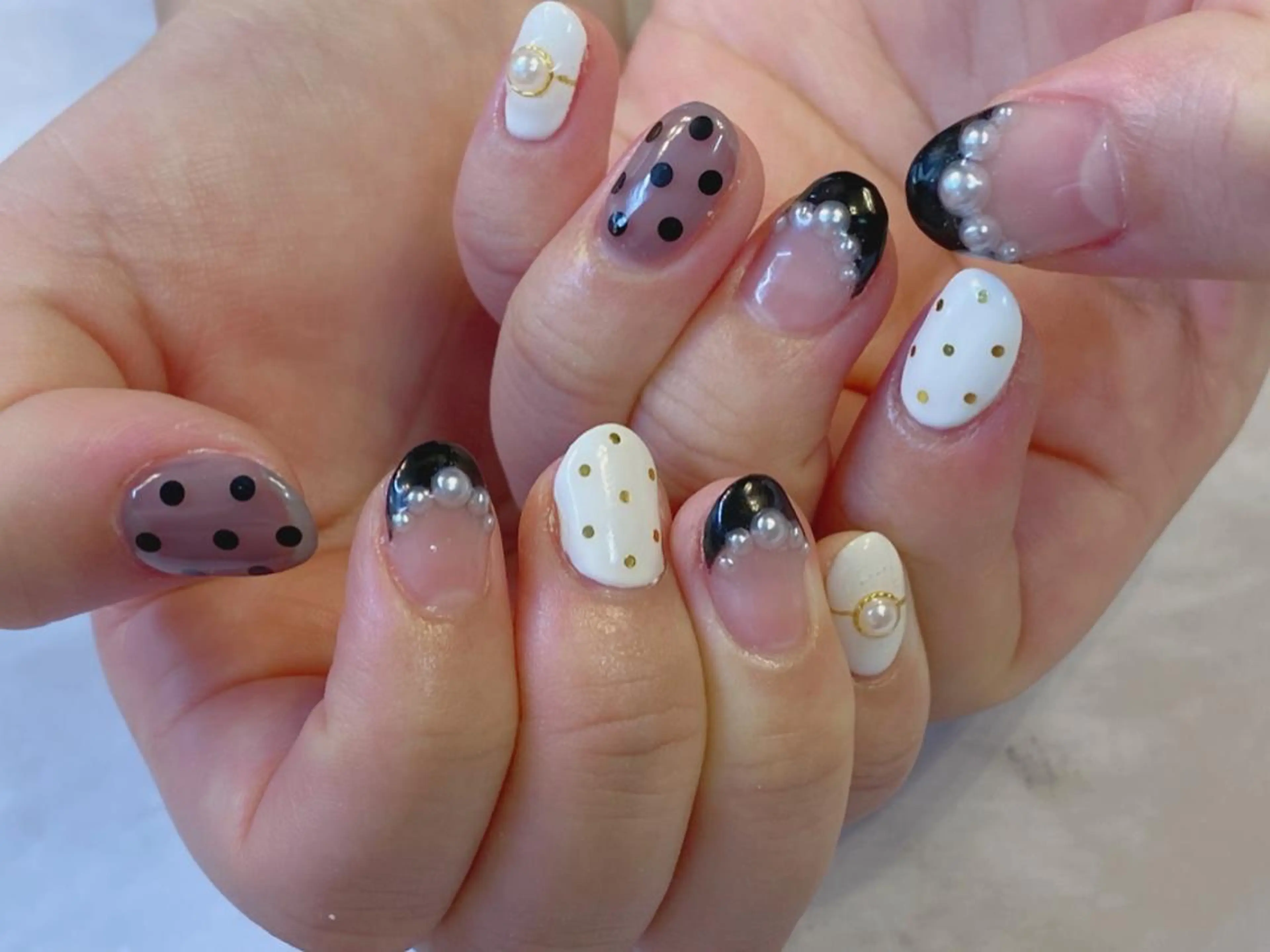 ネイル アートネイル ジェルネイル ニュアンスネイル パラジェル Nailist Honamiのネイルデザイン