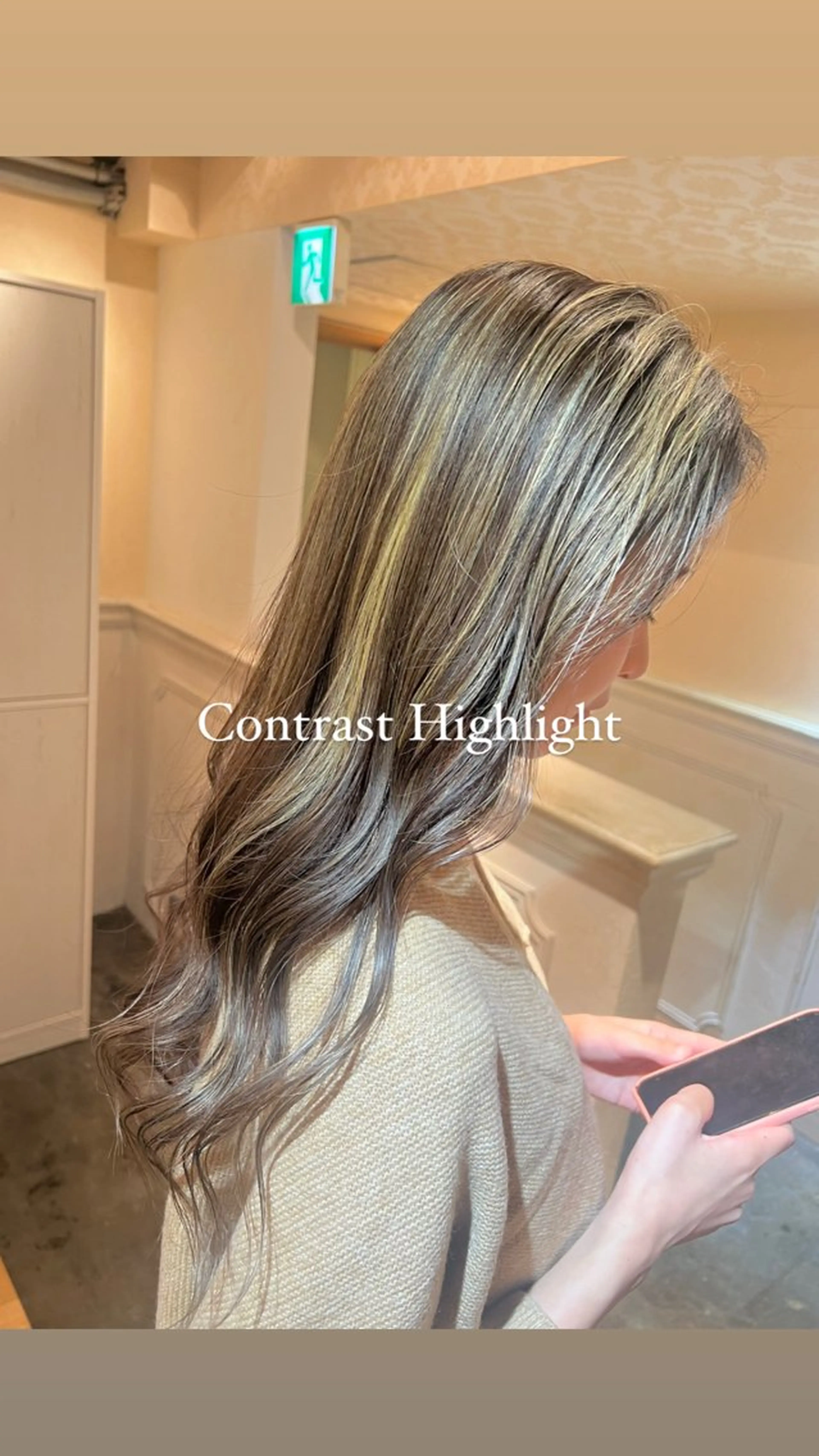 ロング カラー ハイライトカラー 外国人風カラー ハイライト カット ヘアカラー トリートメント ハイライト/インナー /ブリーチ/レイヤーのヘアスタイル