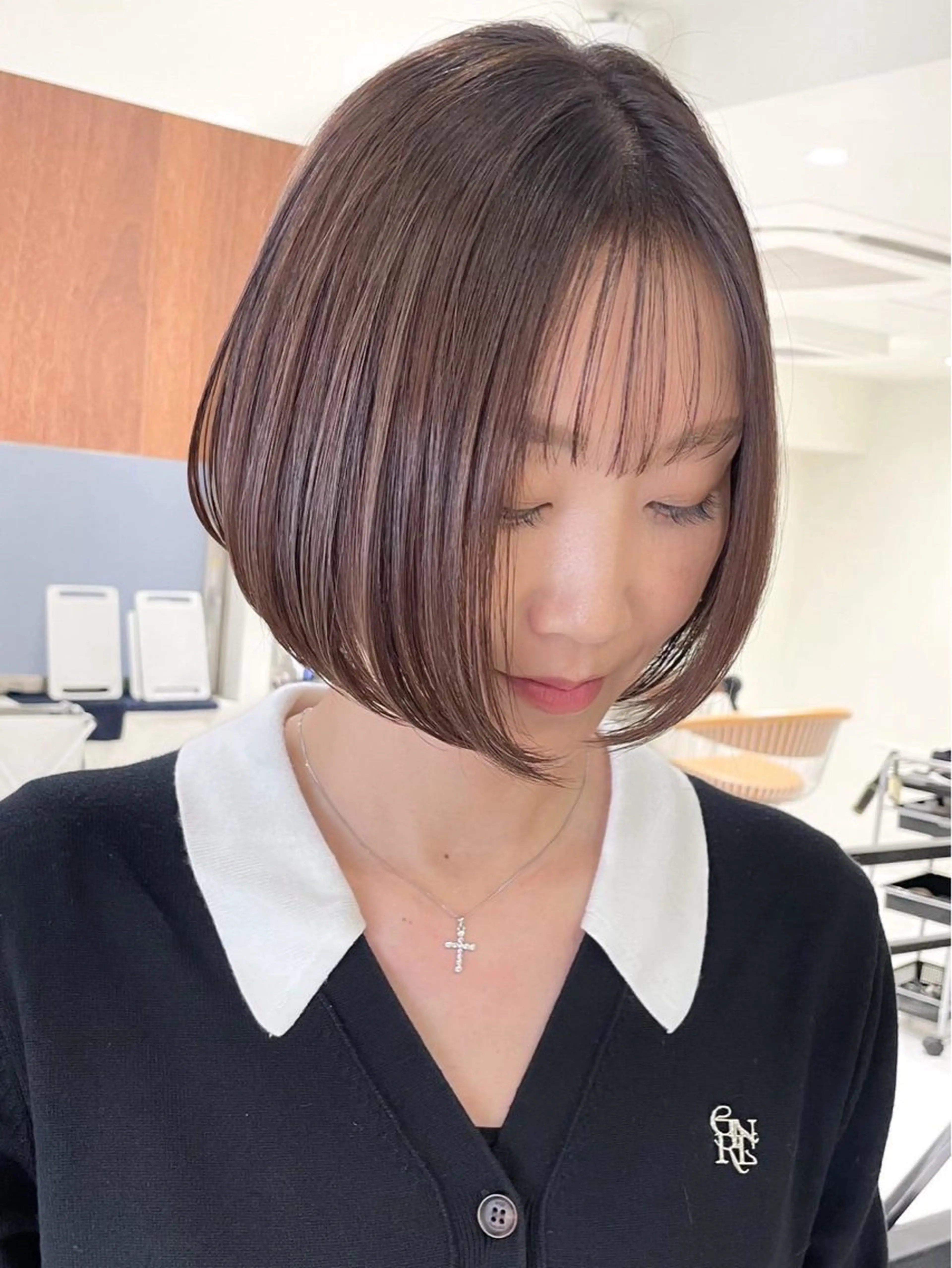 ショート カラー ショートボブ アディクシーカラー バレイヤージュ ブリーチ ケアブリーチ カット ヘアカラー トリートメント JILBLAN京都 ショート/ハイライトのヘアスタイル
