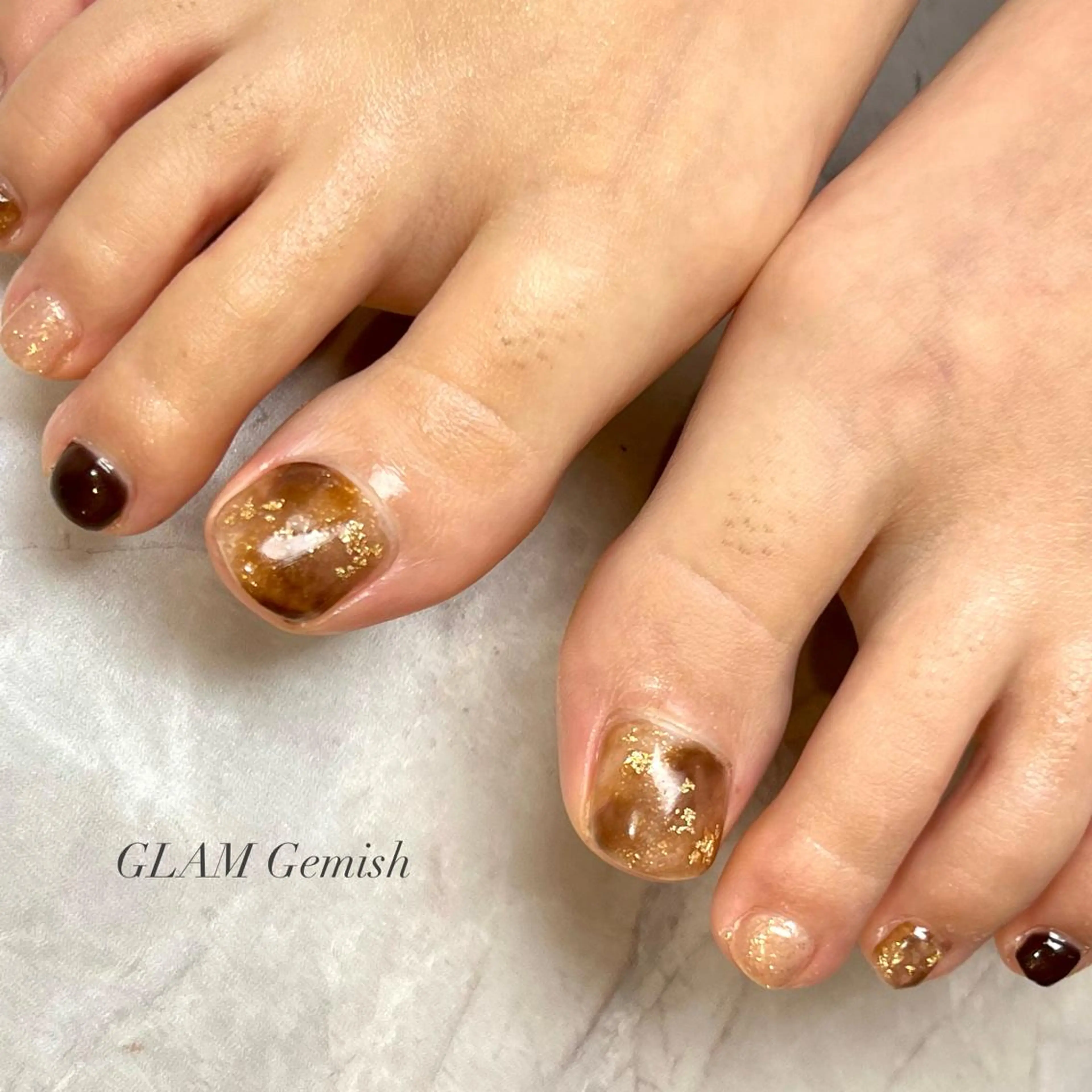 ネイル アートネイル フットネイル 藤崎 恵梨香のネイルデザイン