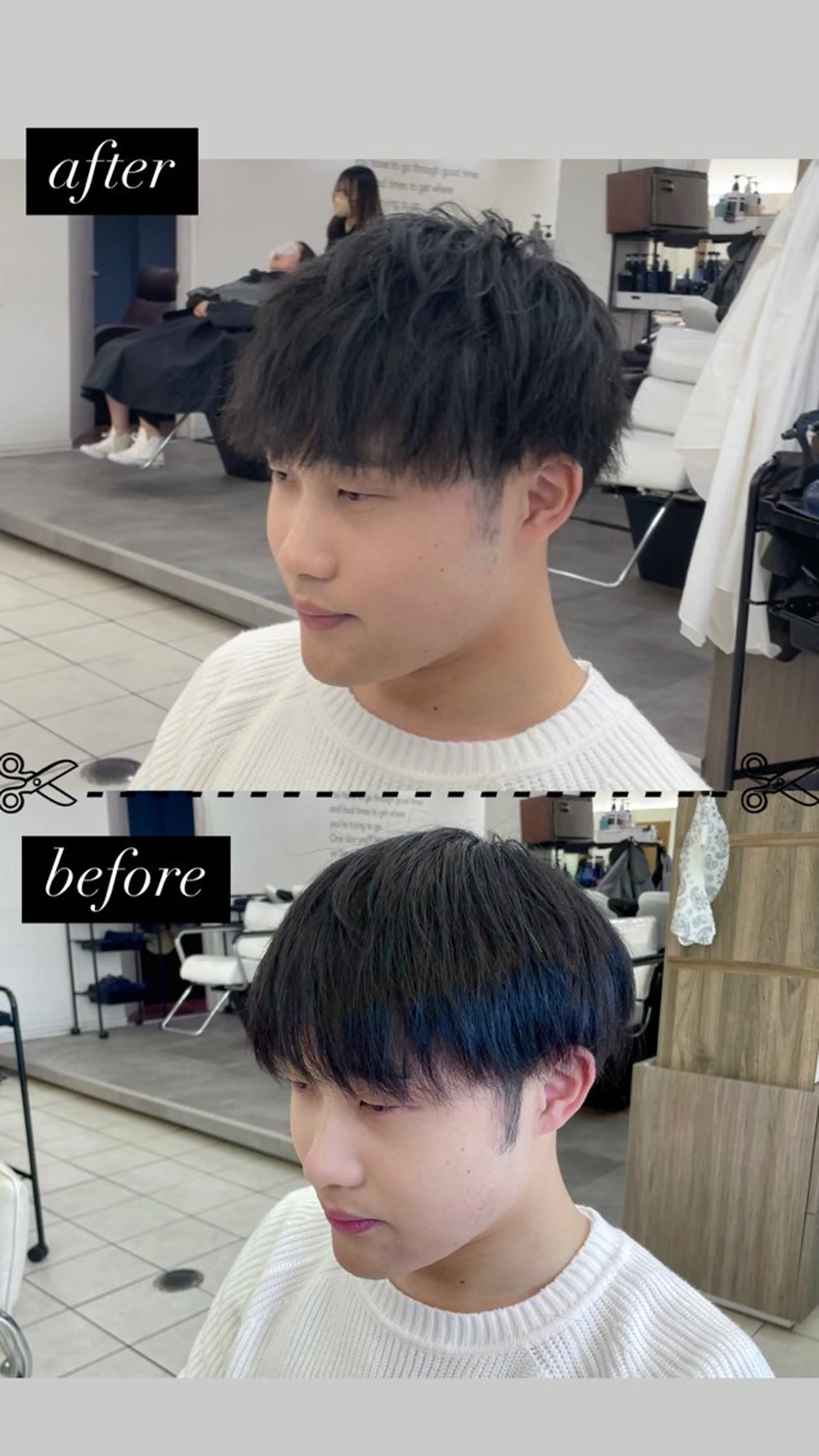 メンズ 成瀬メンズ パーマ清水大隼のヘアスタイル