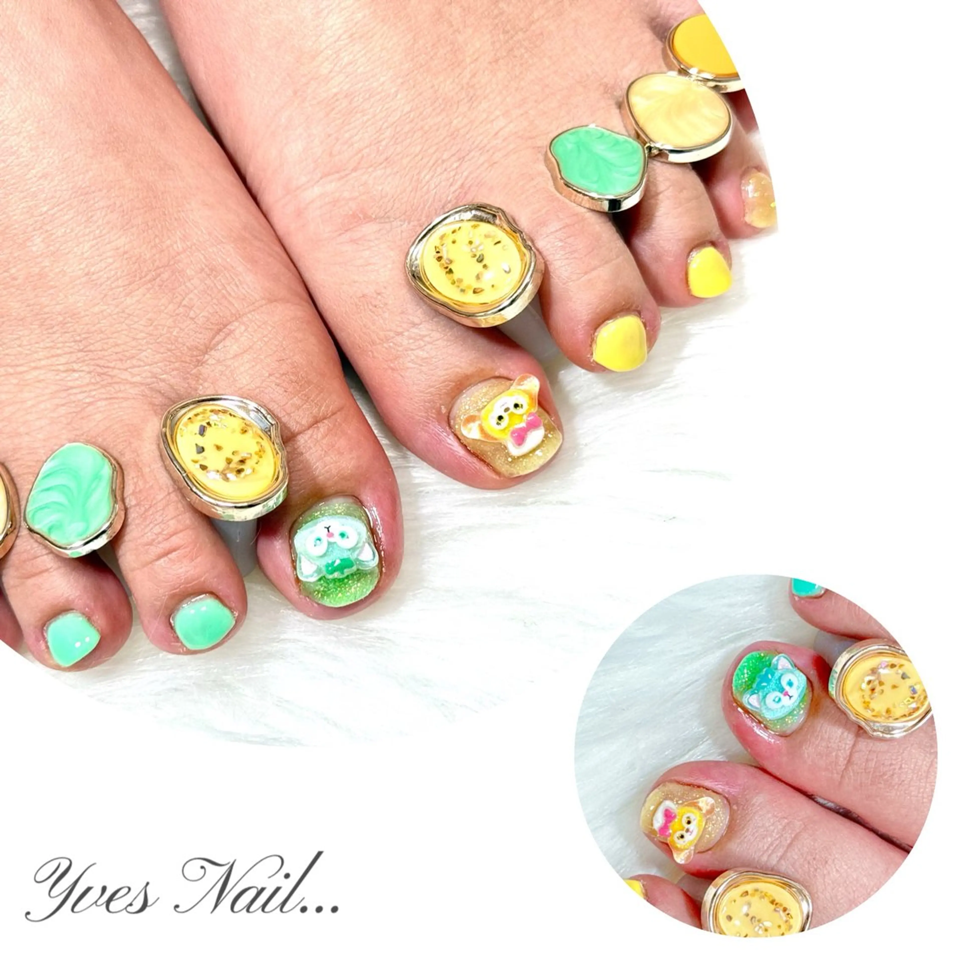 ネイル フットネイル フットネイル kanno yのネイルデザイン