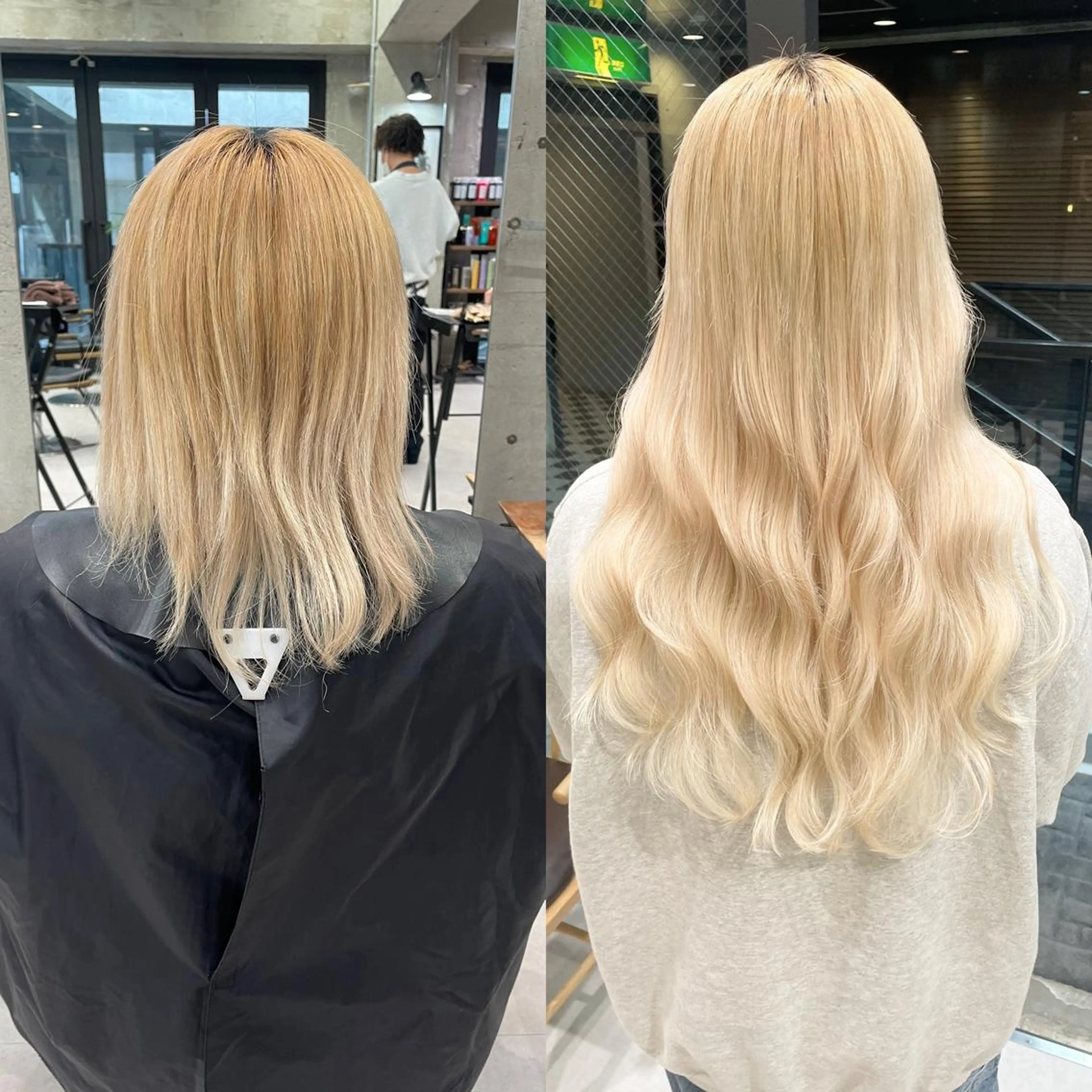 ロング カラー ヘアアレンジ エクステ TATSUYA アートディレクターのヘアスタイル