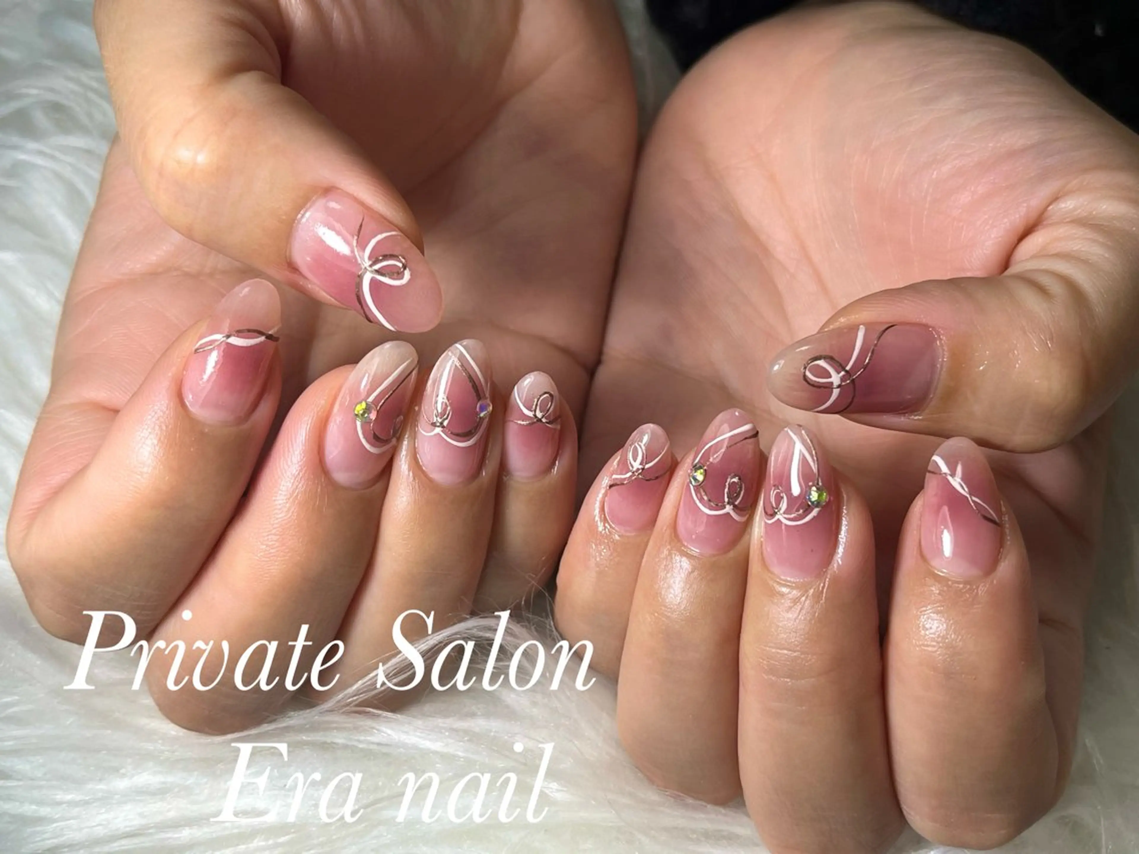 ネイル ハート 持ち込み Era nailのネイルデザイン