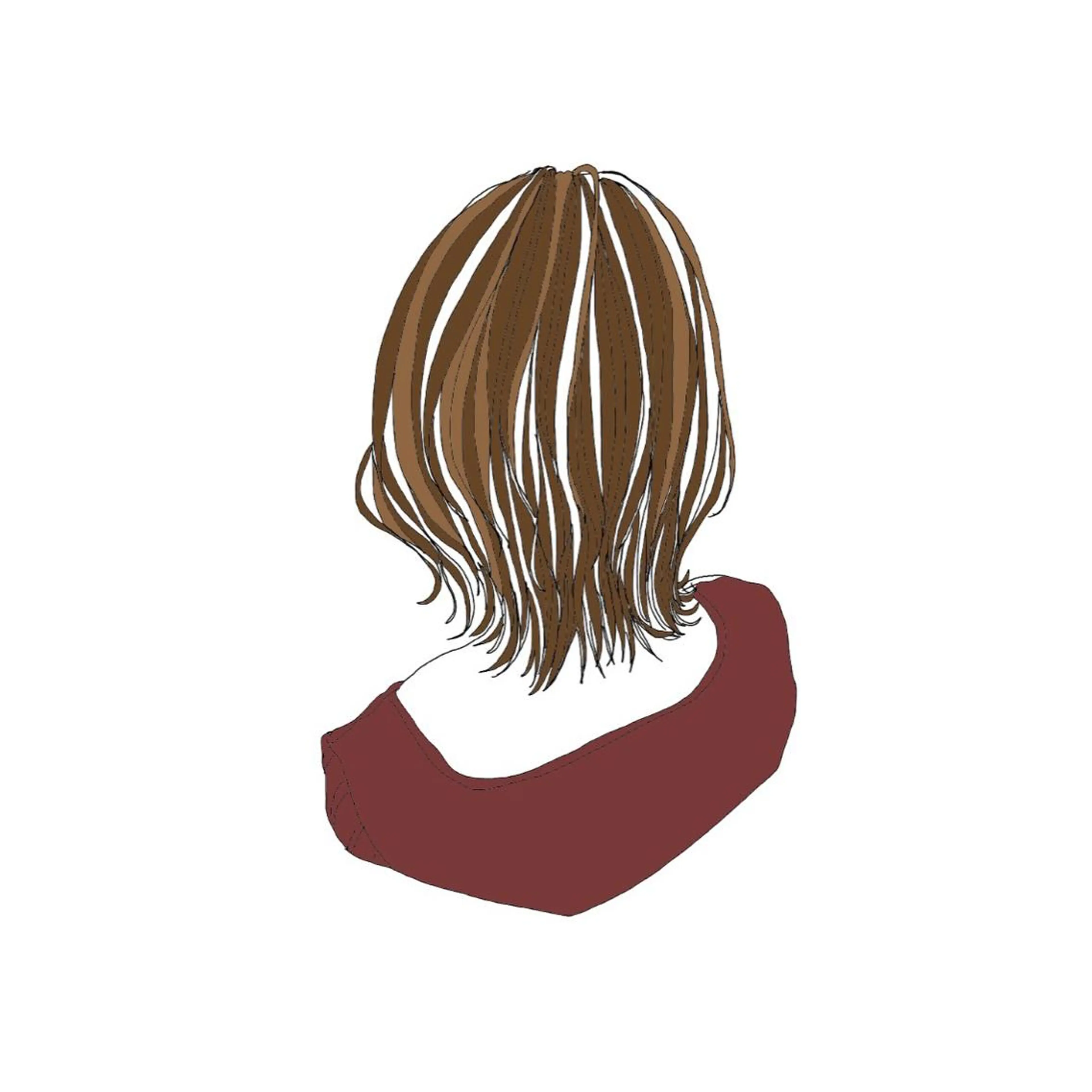 ショート カラー ヘアアレンジ ウルフカット IT by ALBUM八王子店のヘアスタイル