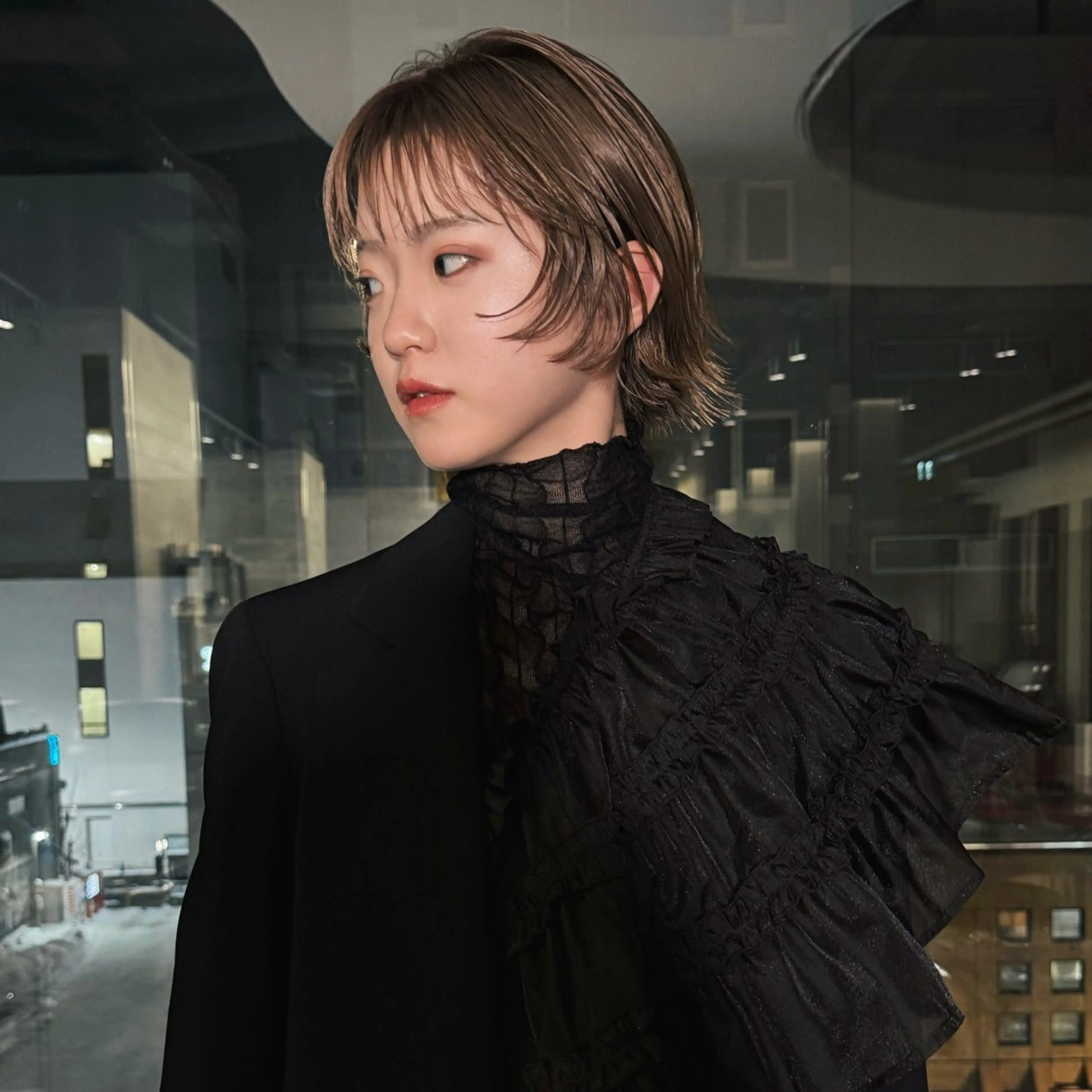 ショート カラー ダブルカラー ヘアカラー トリートメント かえで🫧 カットモデル募集中のヘアスタイル