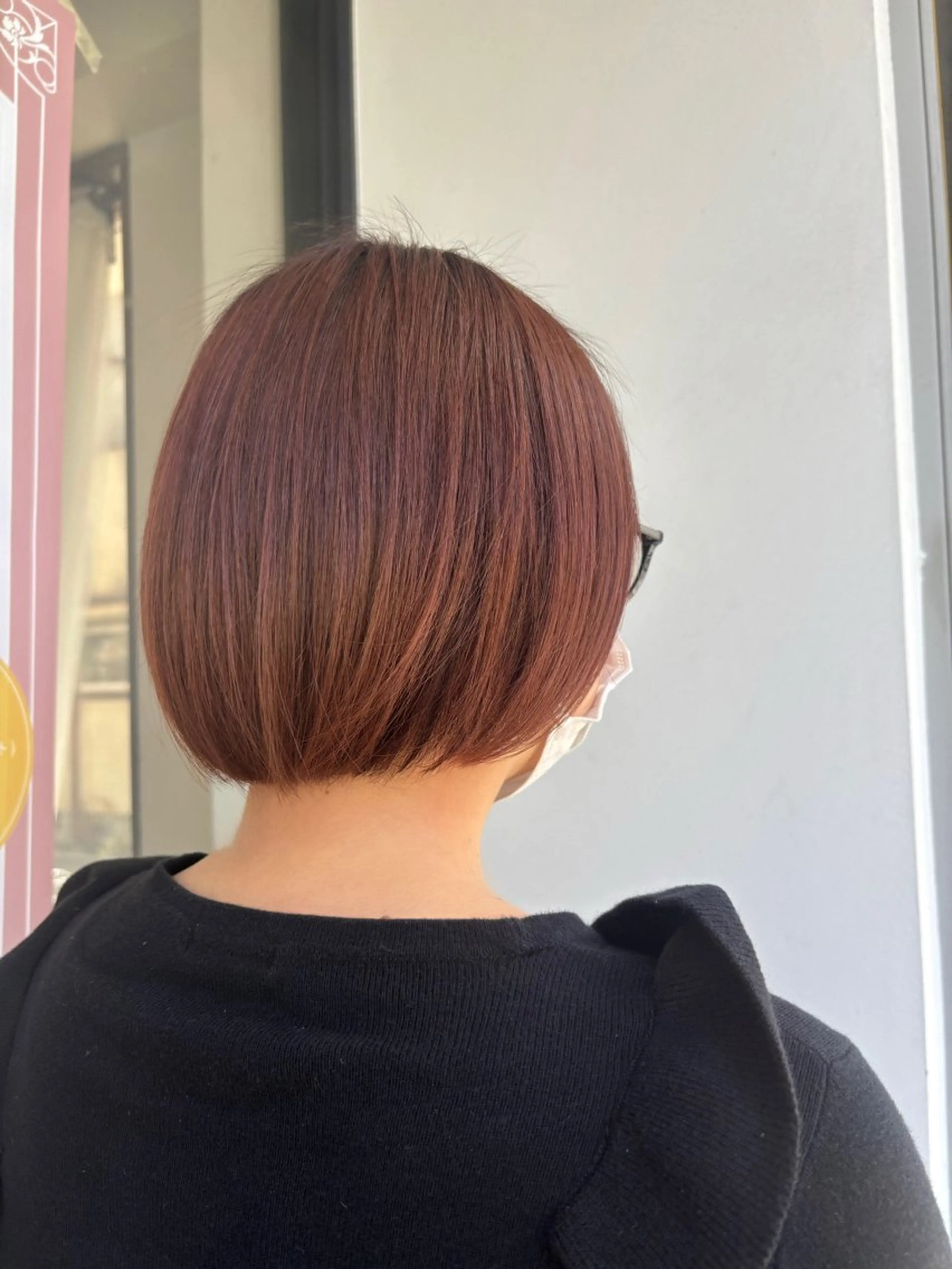 ショート カラー ブラウンカラー 透明感カラー ボブ カット ヘアカラー トリートメント hair make powder 薮本のヘアスタイル