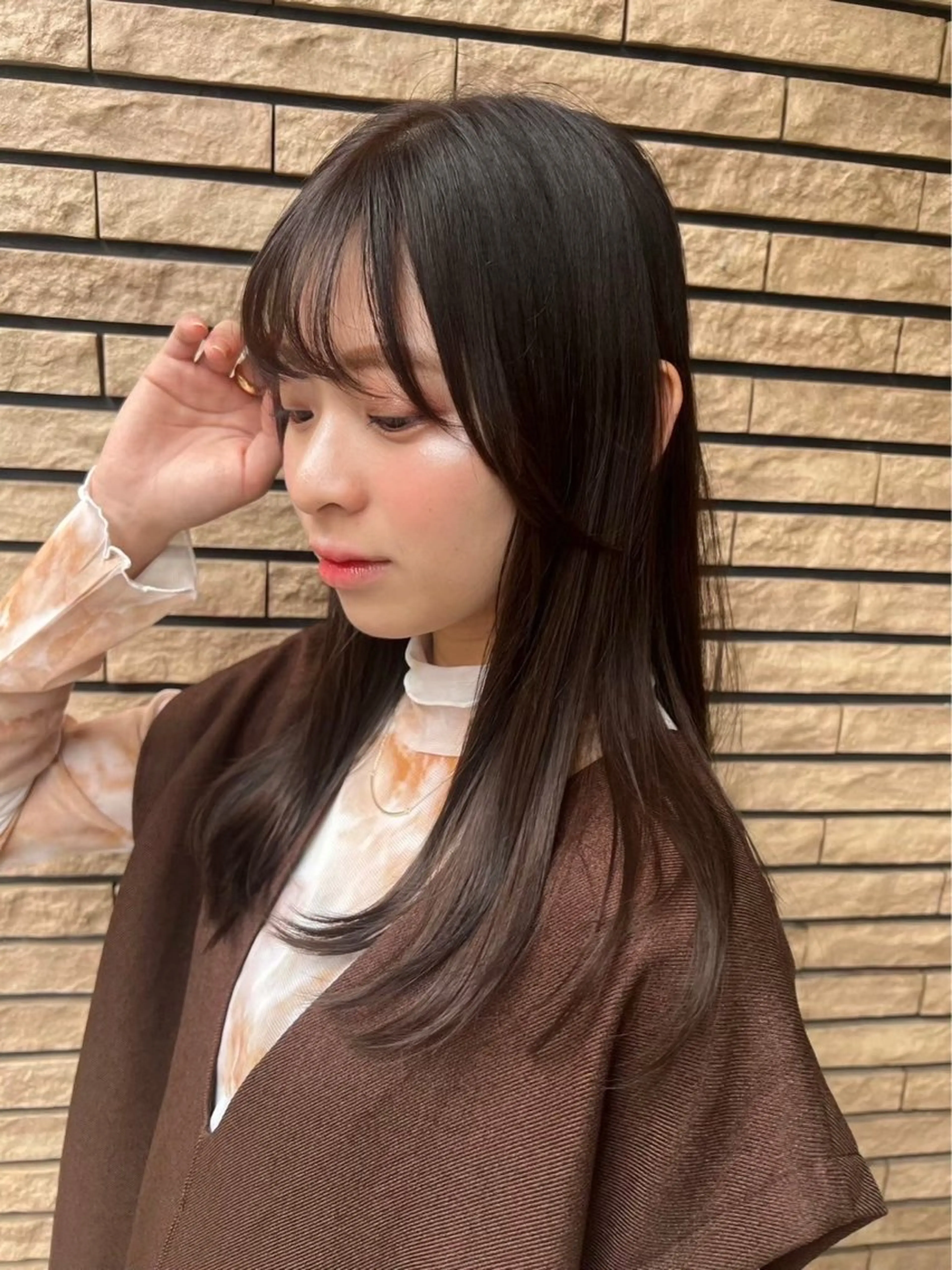 セミロング albero🧸 🌳鈴木遥菜のヘアスタイル