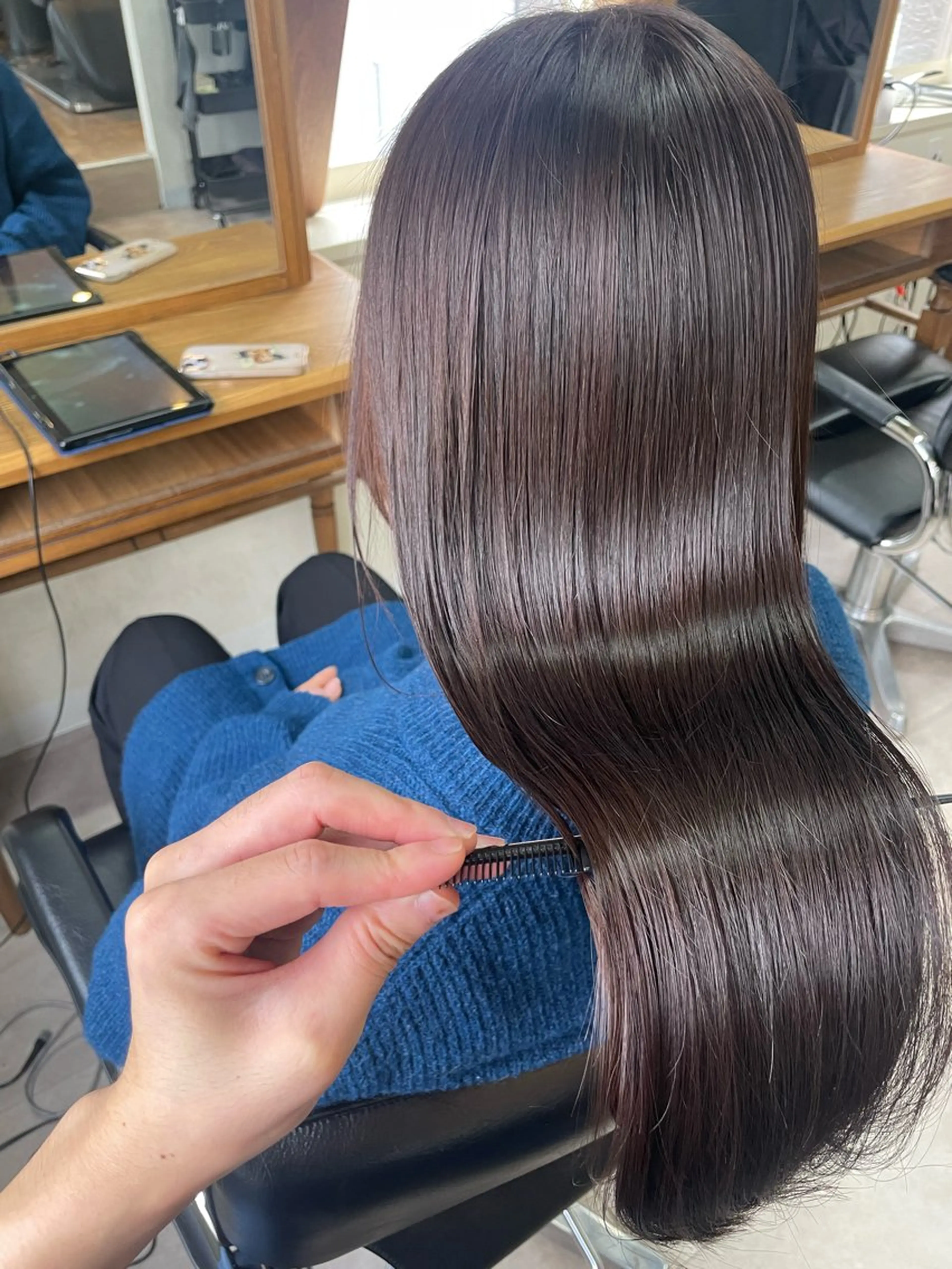 【ミニモ学割】カット髪質改善プレミアムカラーエステ/酸熱トリートメント￥11000の写真