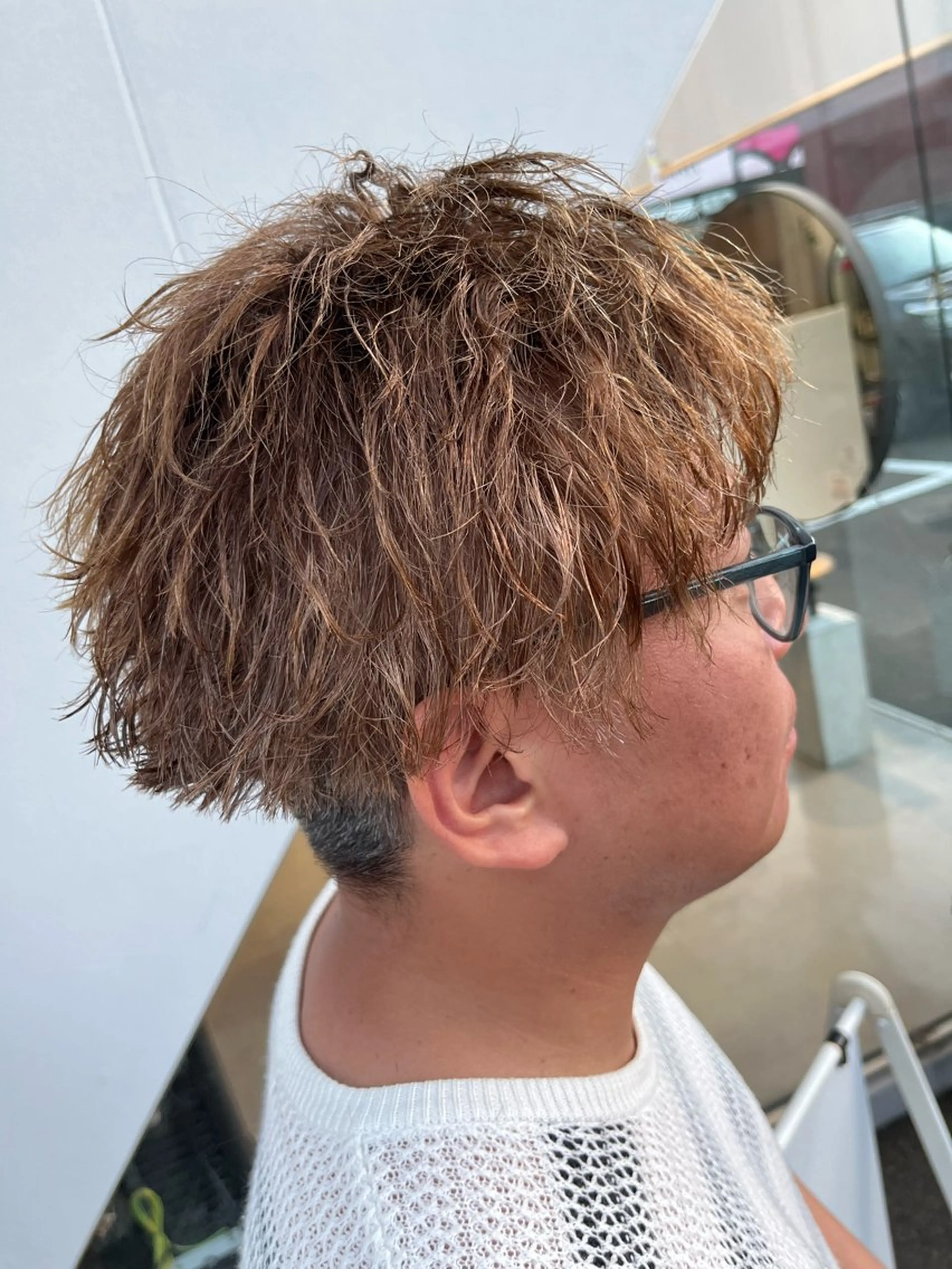 ショート パーマ メンズ メンズパーマ APREKO RIKUのヘアスタイル