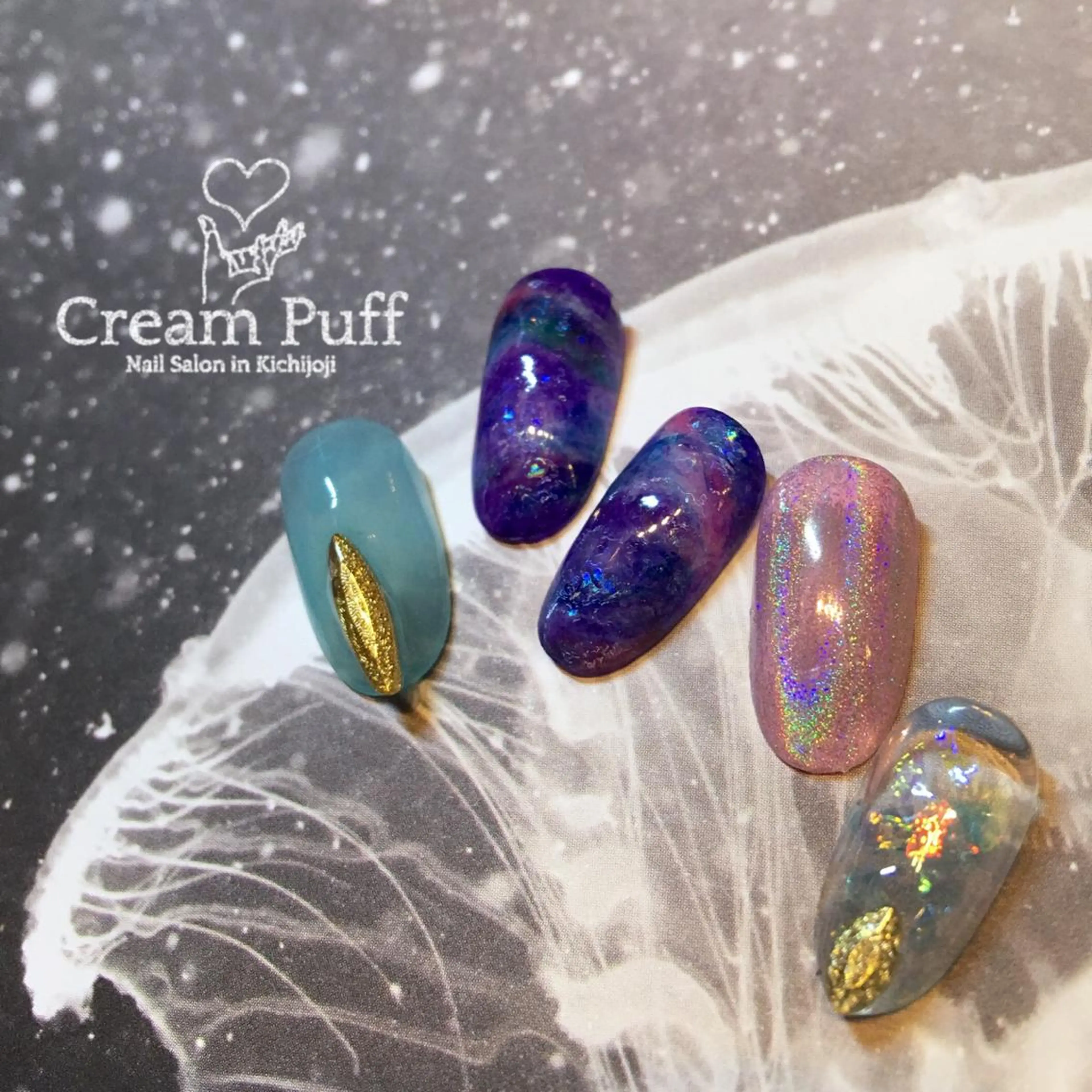 ネイル アートネイル ミラーネイル HAMANO MIKAのネイルデザイン