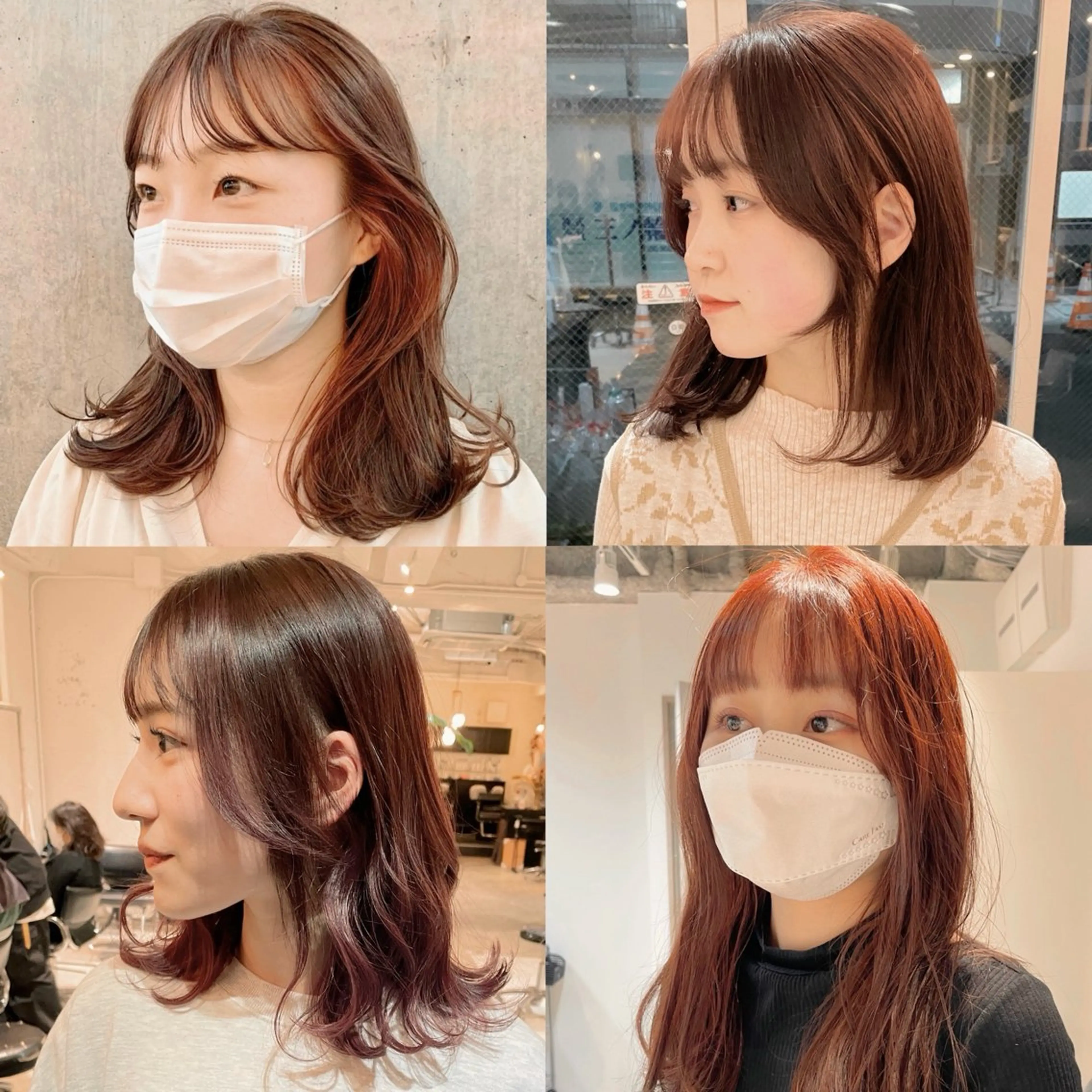 カラー green machida所属・暖色・ベージュ♡ nanoha itoのヘアスタイル