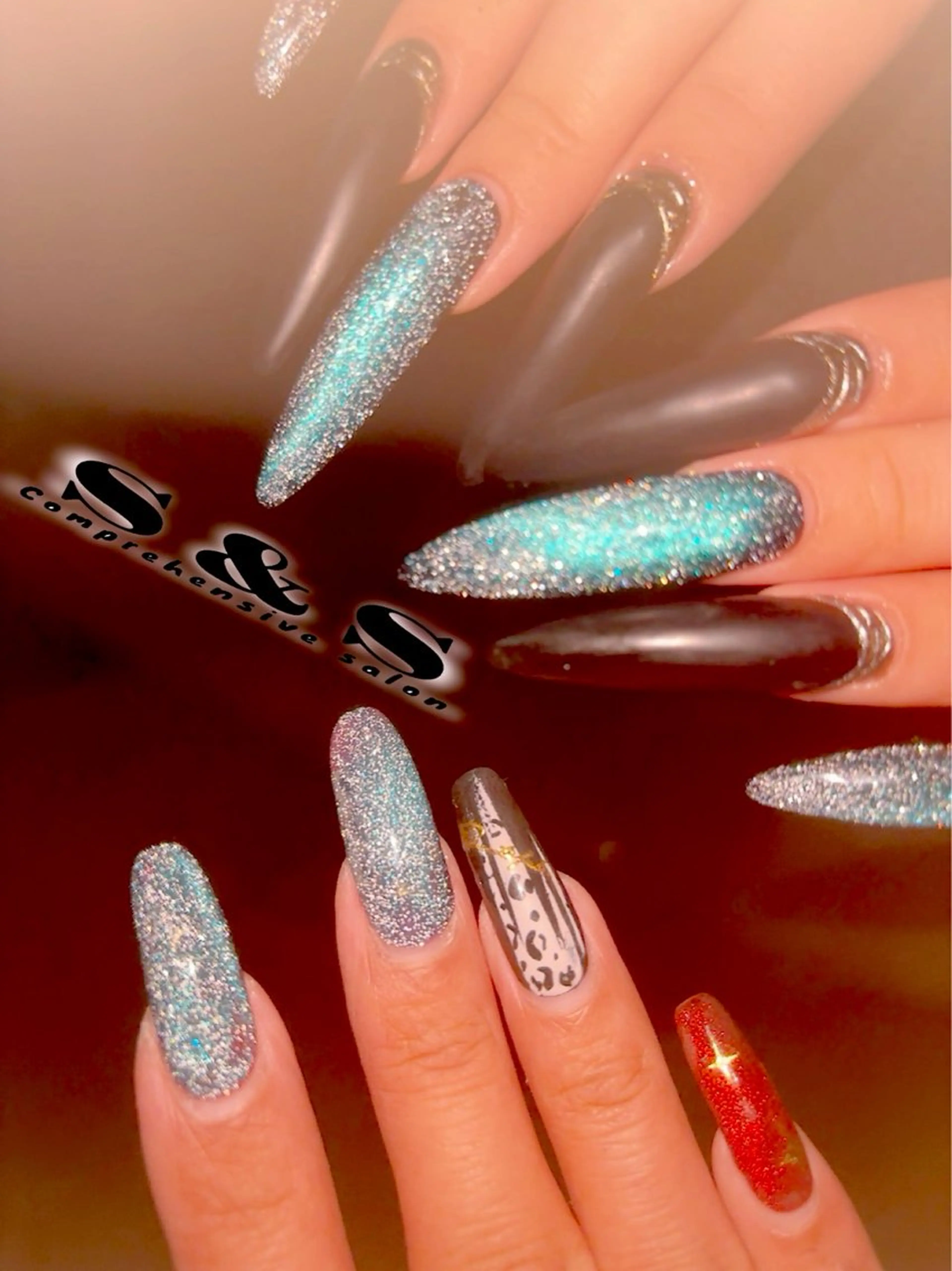 ネイル 長さ出し フラッシュネイル メンズネイル 持ち込み S&S 村田小百合のネイルデザイン