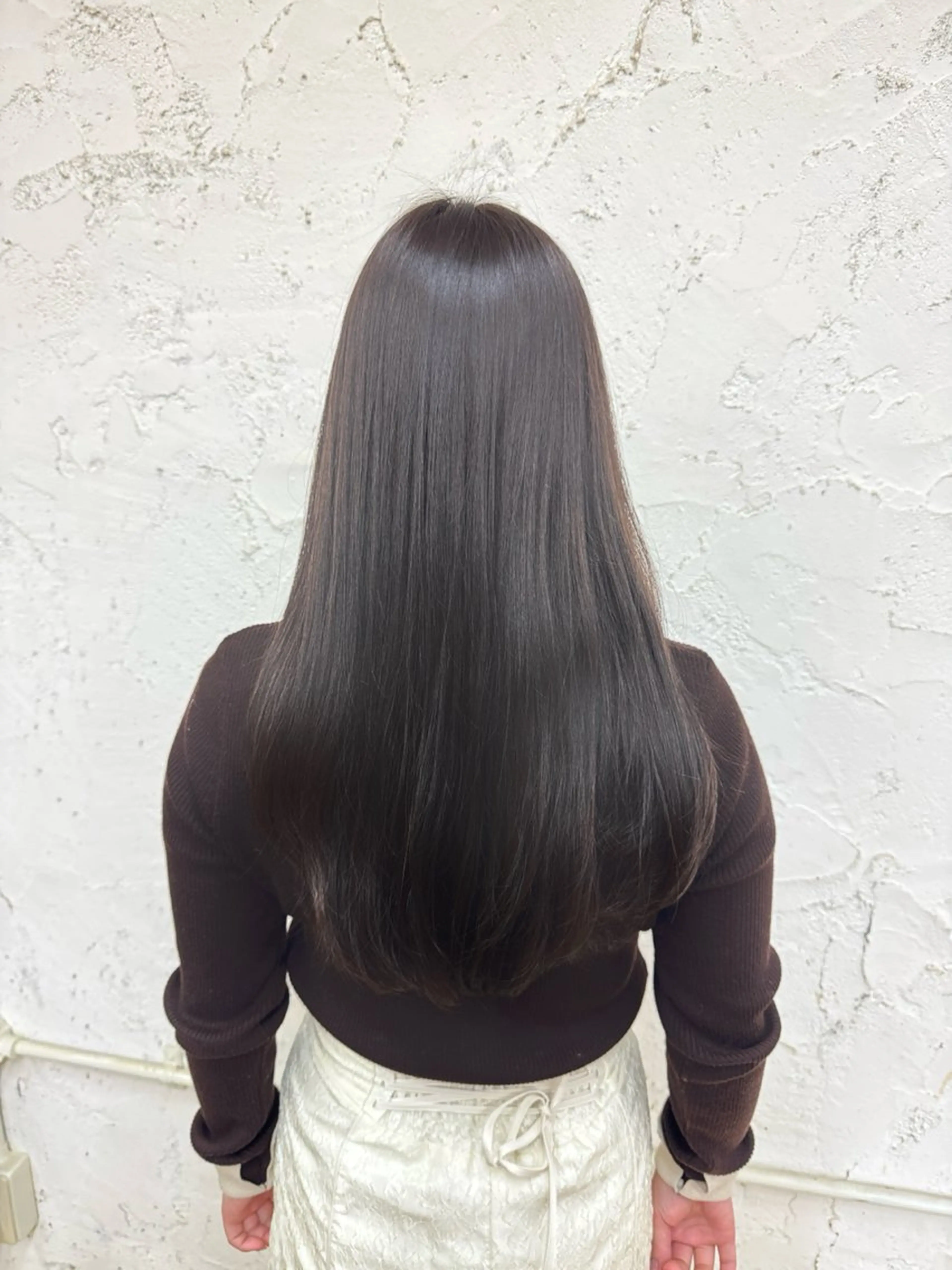 ロング カラー ヘアカラー トリートメント 柔らかい透明感カラー 🎀クルミ🎀のヘアスタイル