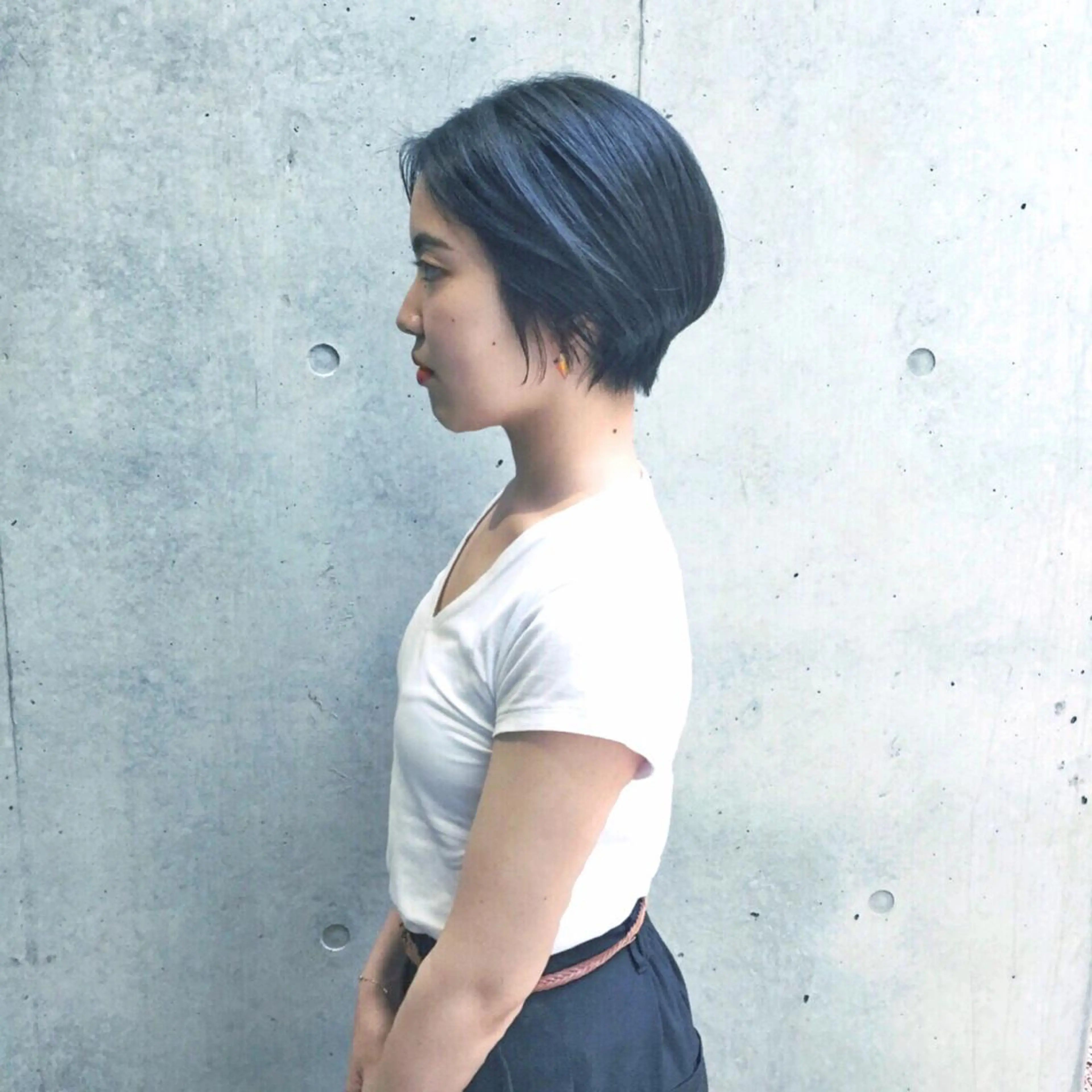 ショート カラー カット 井上 美奈子のヘアスタイル