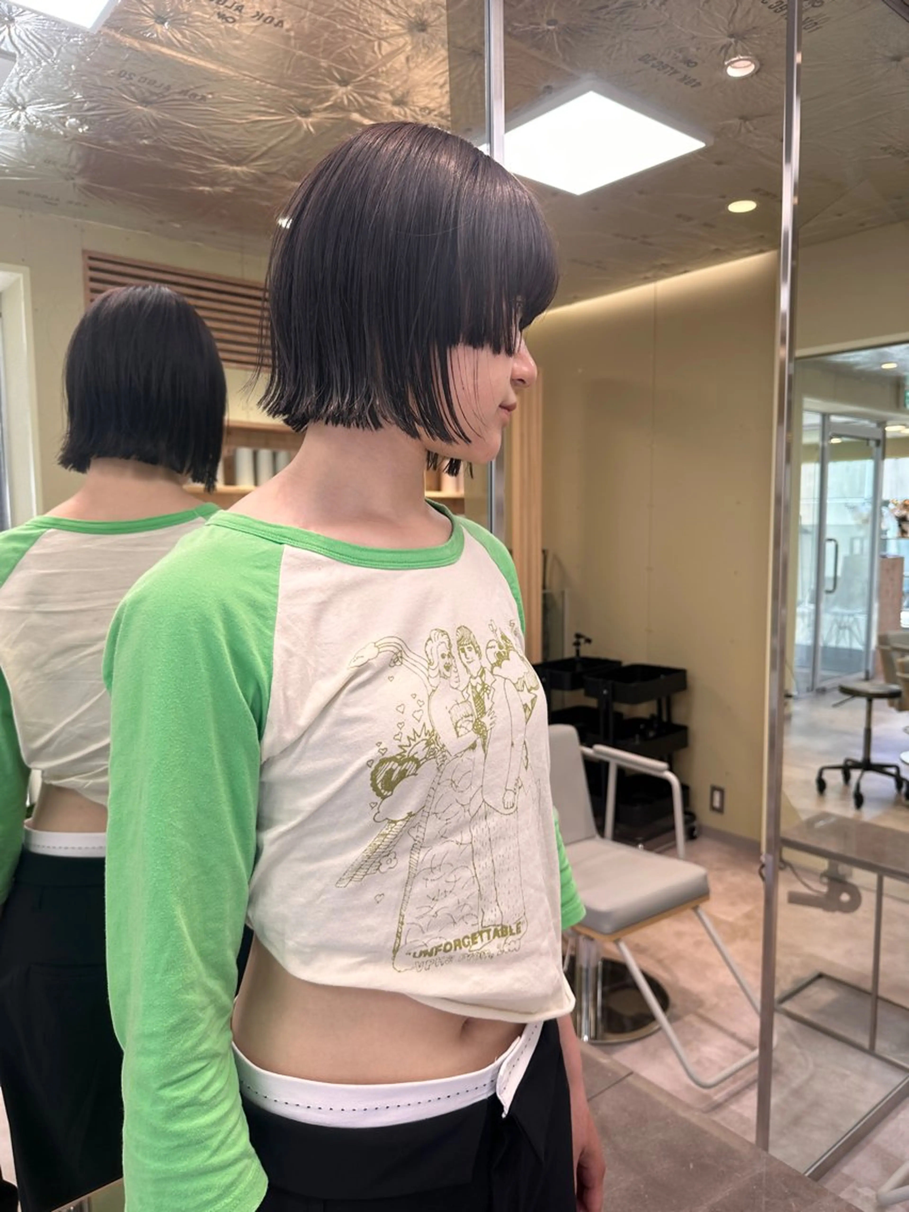 ショート ボブ/ぱつっとボブ/ 谷口 海星のヘアスタイル