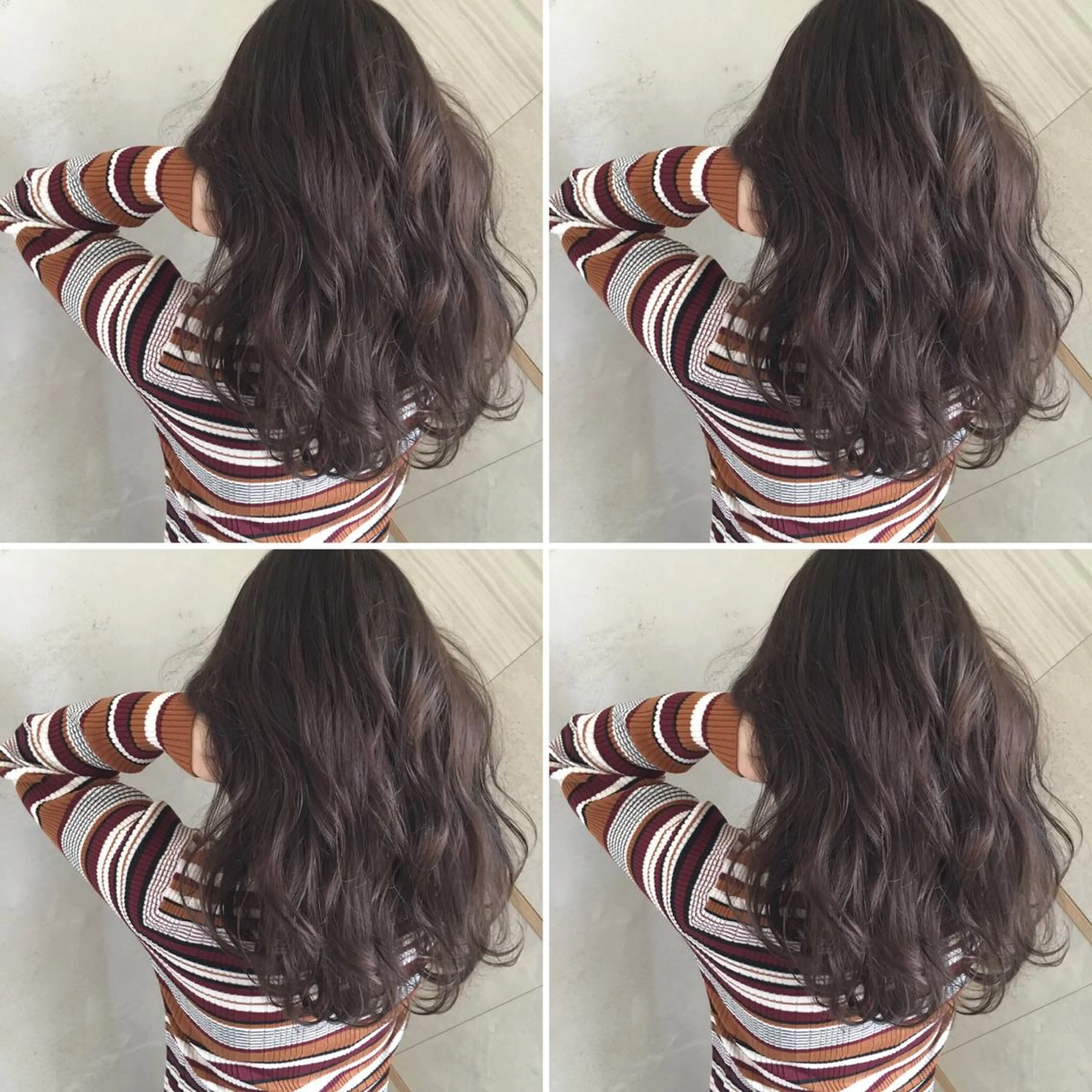 セミロング カラー アディクシーカラー アクアカラー バレイヤージュ ブリーチ ケアブリーチ 【美髪矯正】【スト カール】小野村翔太のヘアスタイル