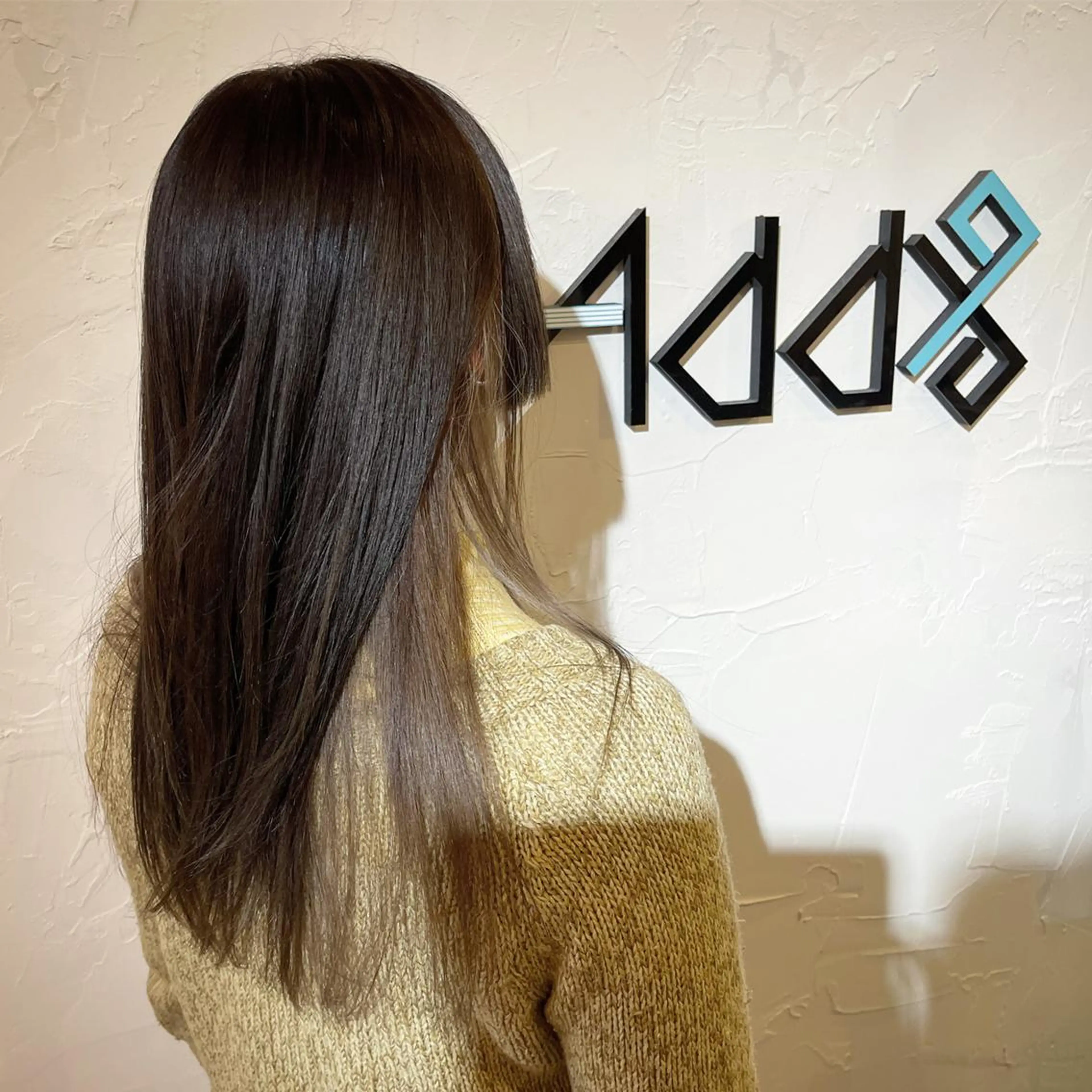 ロング ヘアアレンジ パーマ カラー ヘアカラー トリートメント Add9 柳田健登のヘアスタイル