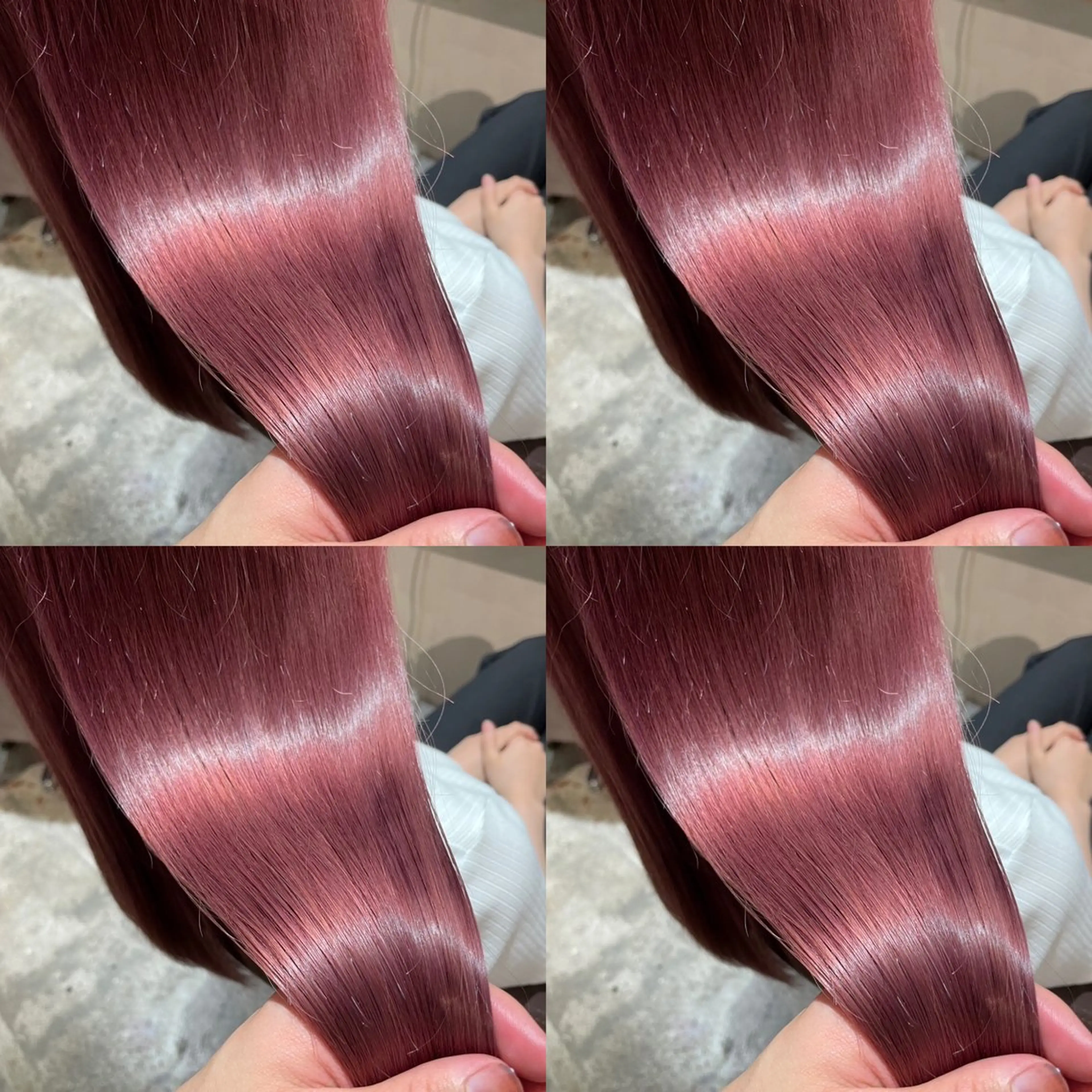 ロング カラー ピンクカラー 髪質改善 店長✨️韓国ヘア✖️ 髪質改善カラー／純大のヘアスタイル