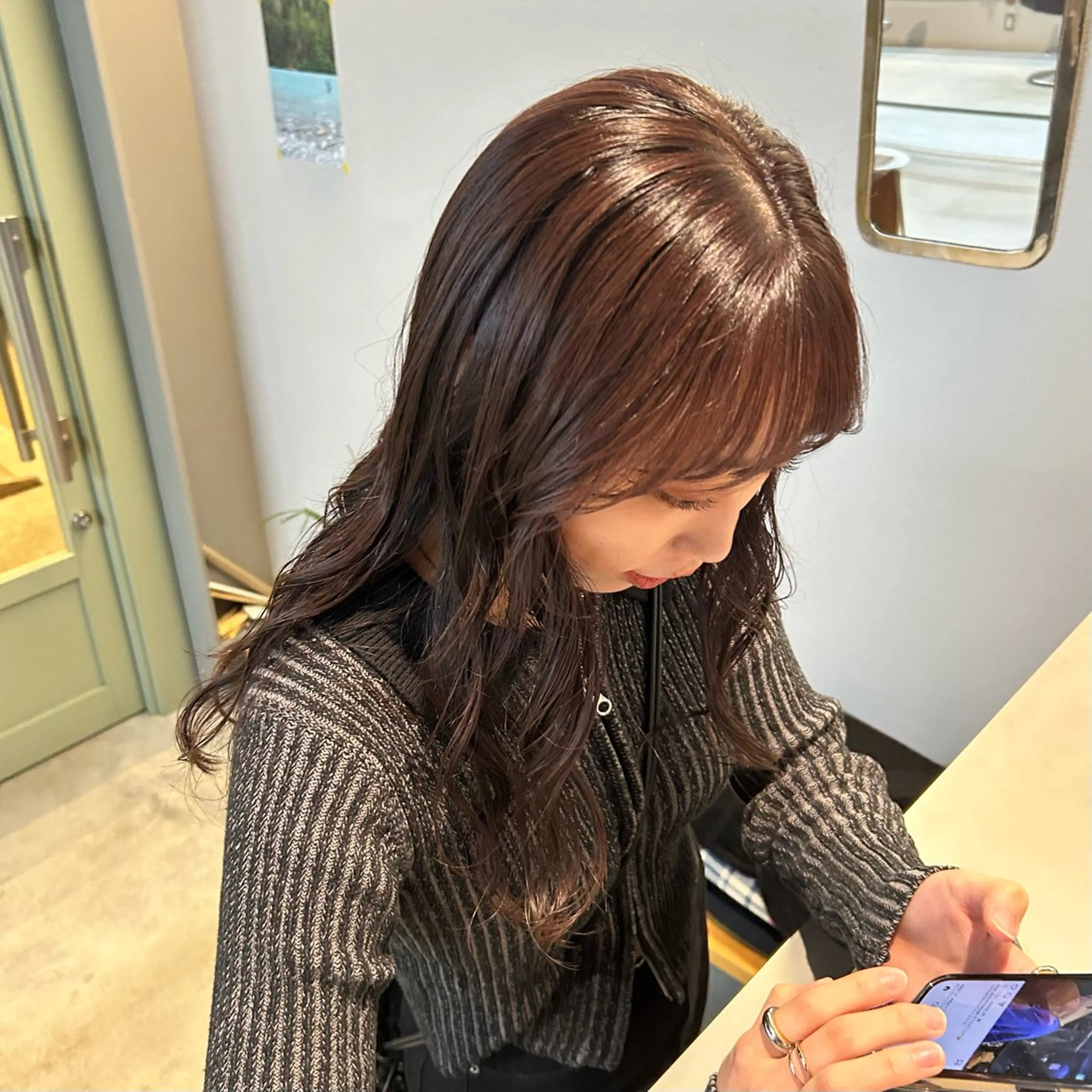 ロング 石黒 良華のヘアスタイル