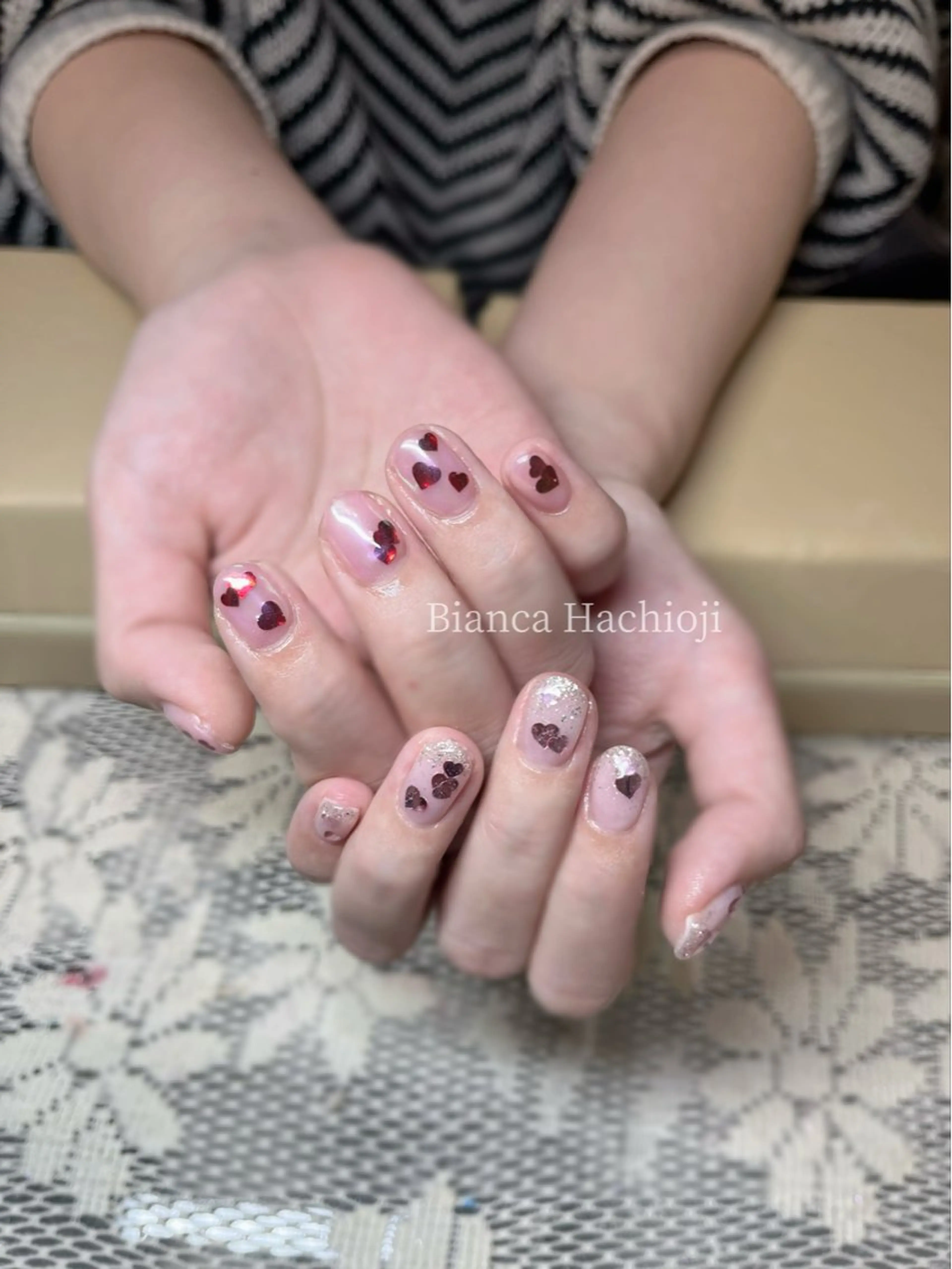 ネイル ハンドネイル Bianca🩶 SHIONOのネイルデザイン