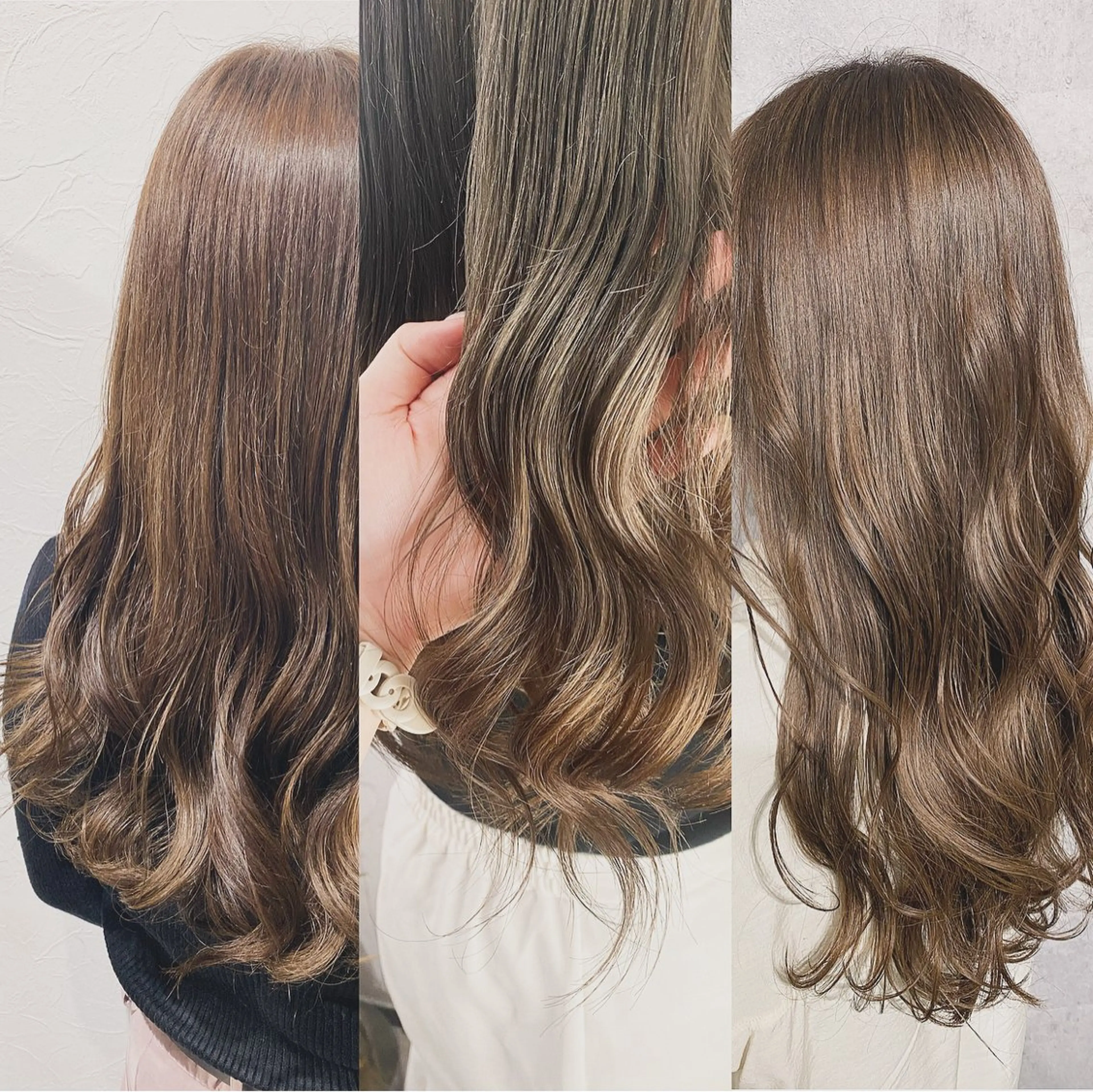 セミロング YU-KA ✂︎ROSSOのヘアスタイル