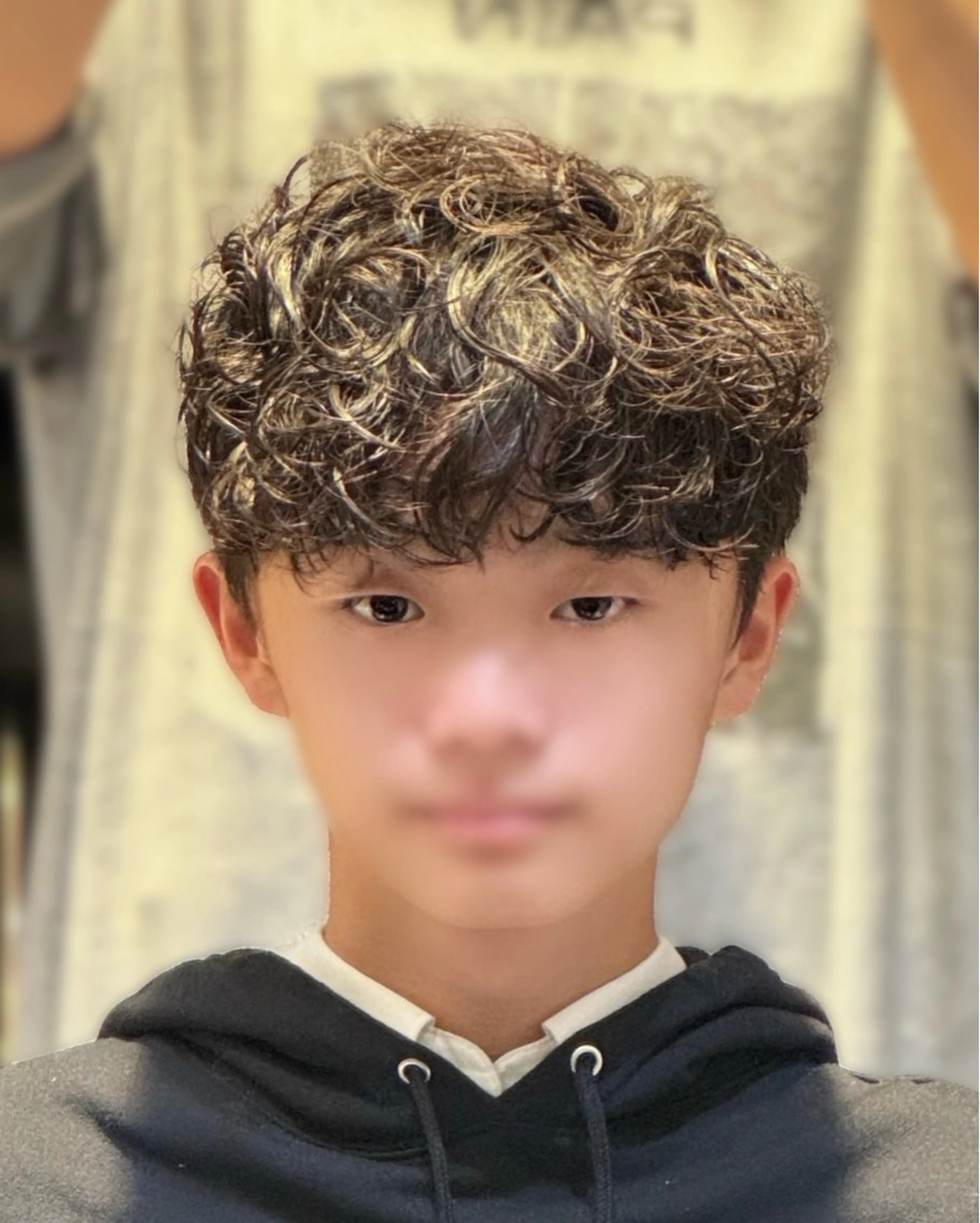 【当日限定】メンズカット+シャドウパーマ #韓国ヘアの写真