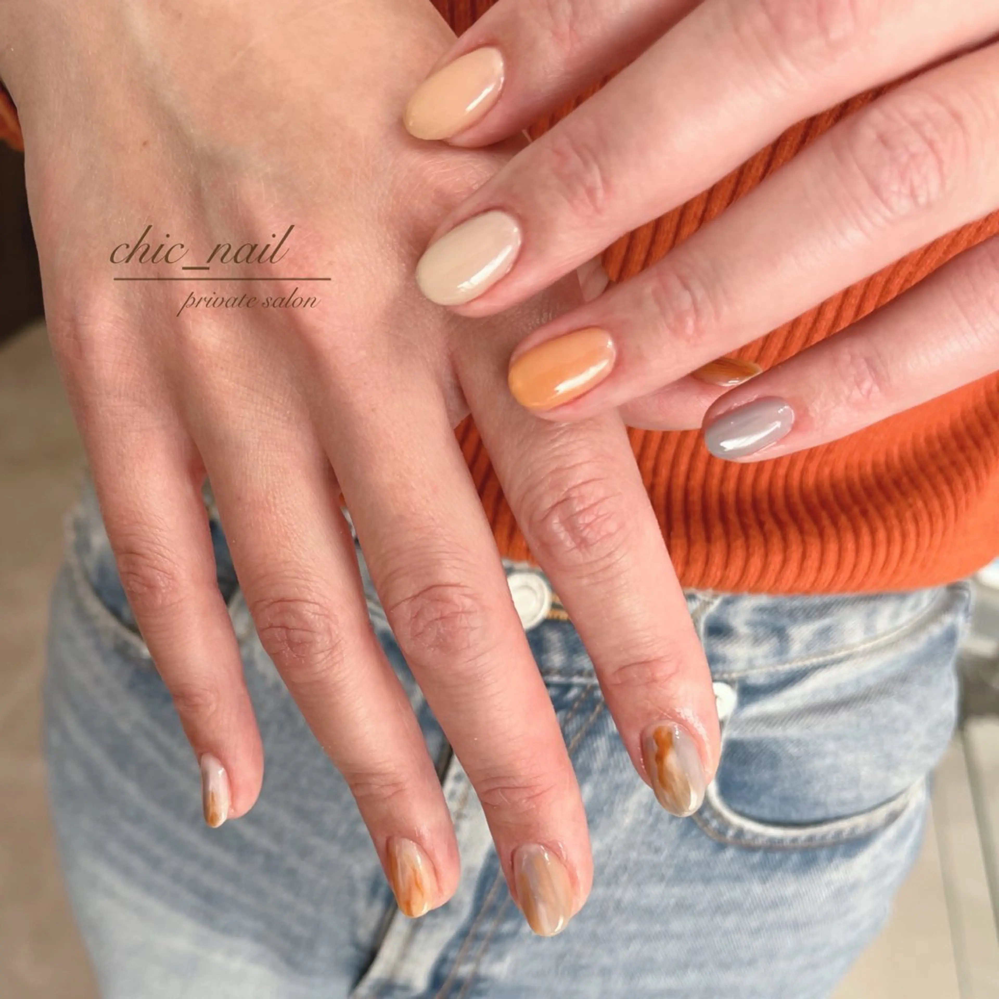 ネイル ニュアンスネイル 春ネイル chic_nail chieのネイルデザイン