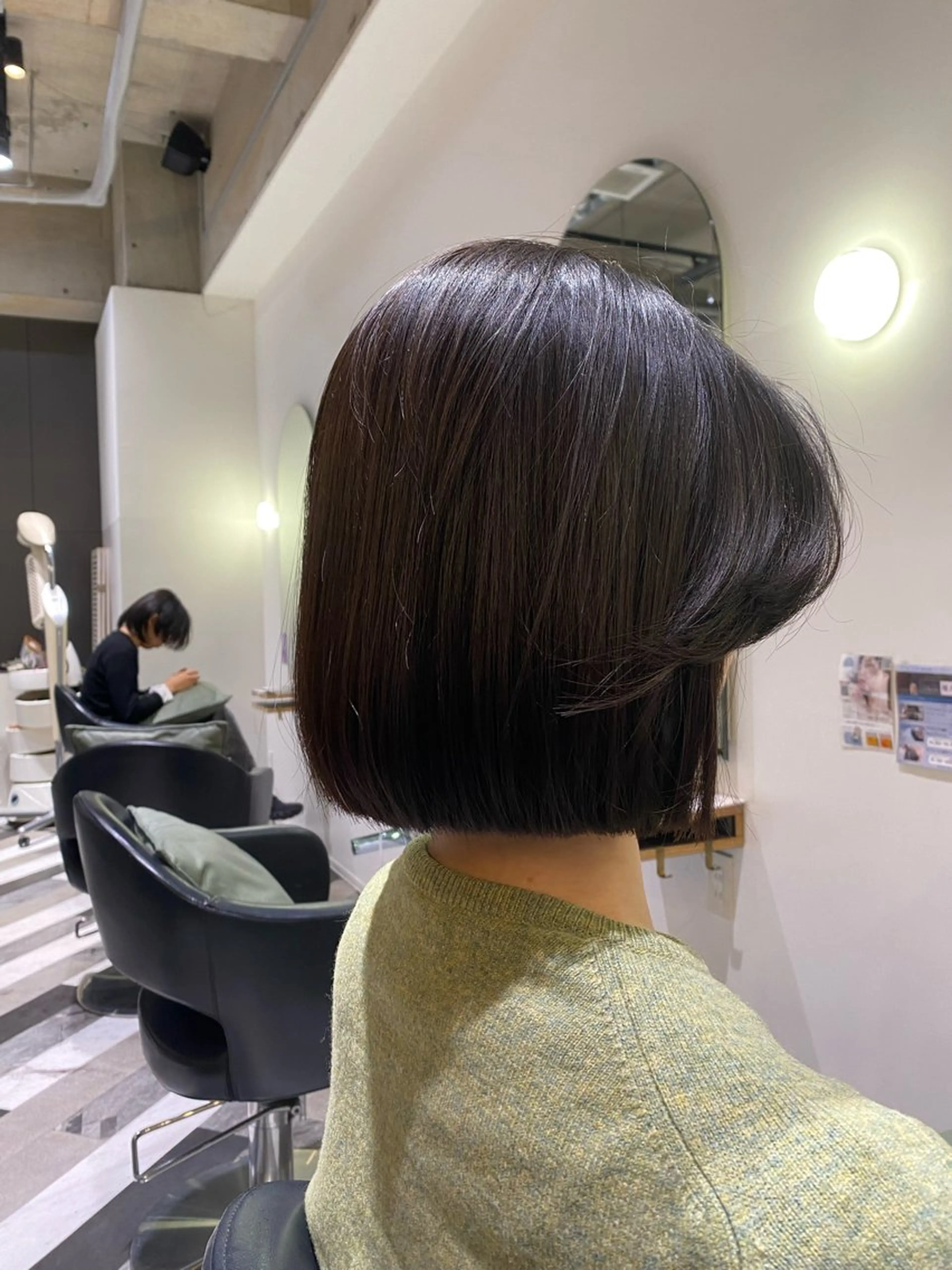 ショート 切りっぱなしボブ ボブ 顔まわりレイヤー 顔周りカット レイヤーカット メンズ指名NO.1/ 原崎 元希のヘアスタイル