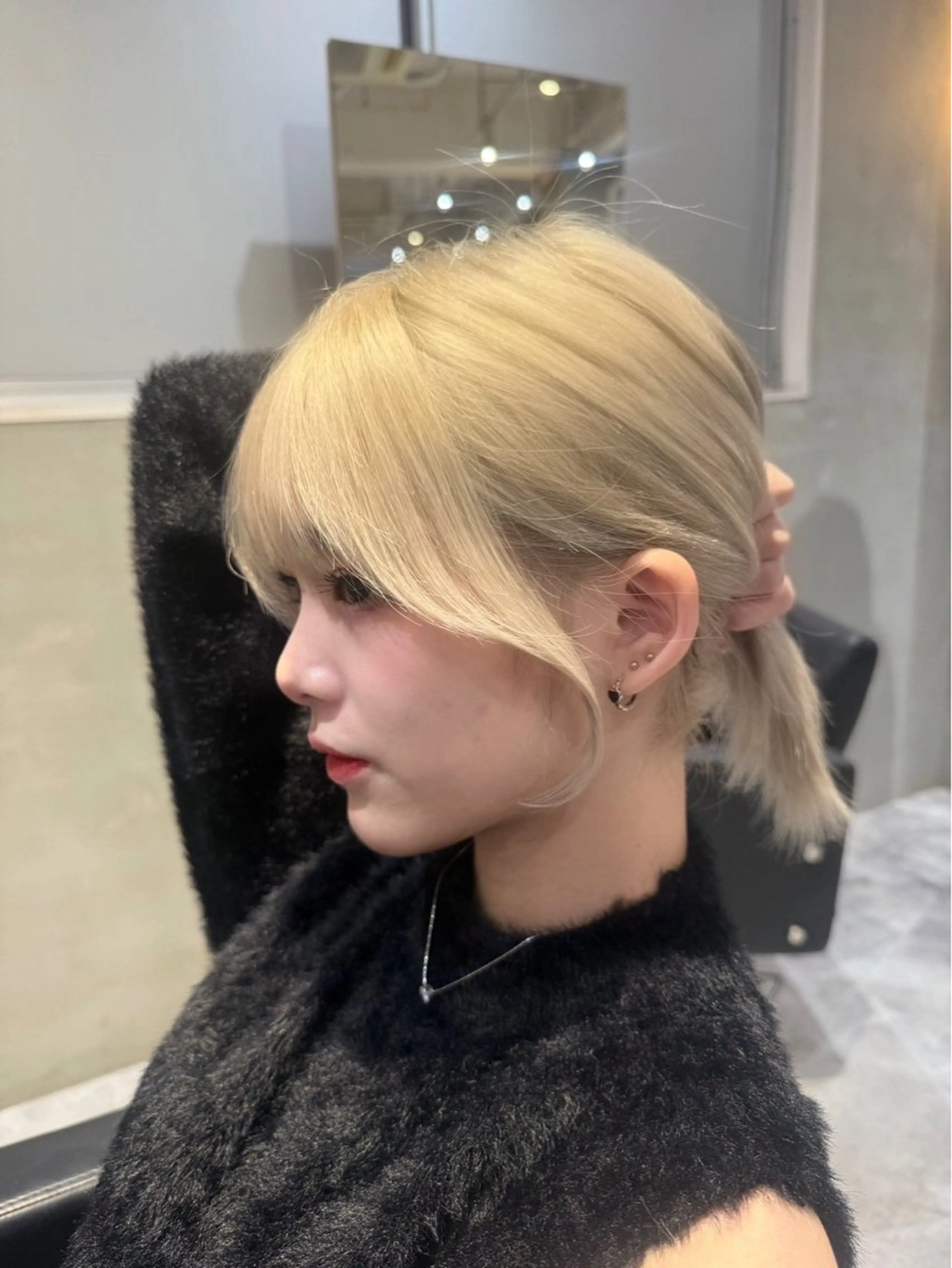 ミディアム カット ヘアカラー トリートメント 髪質改善 /美髪矯正🫧ゆたかのヘアスタイル