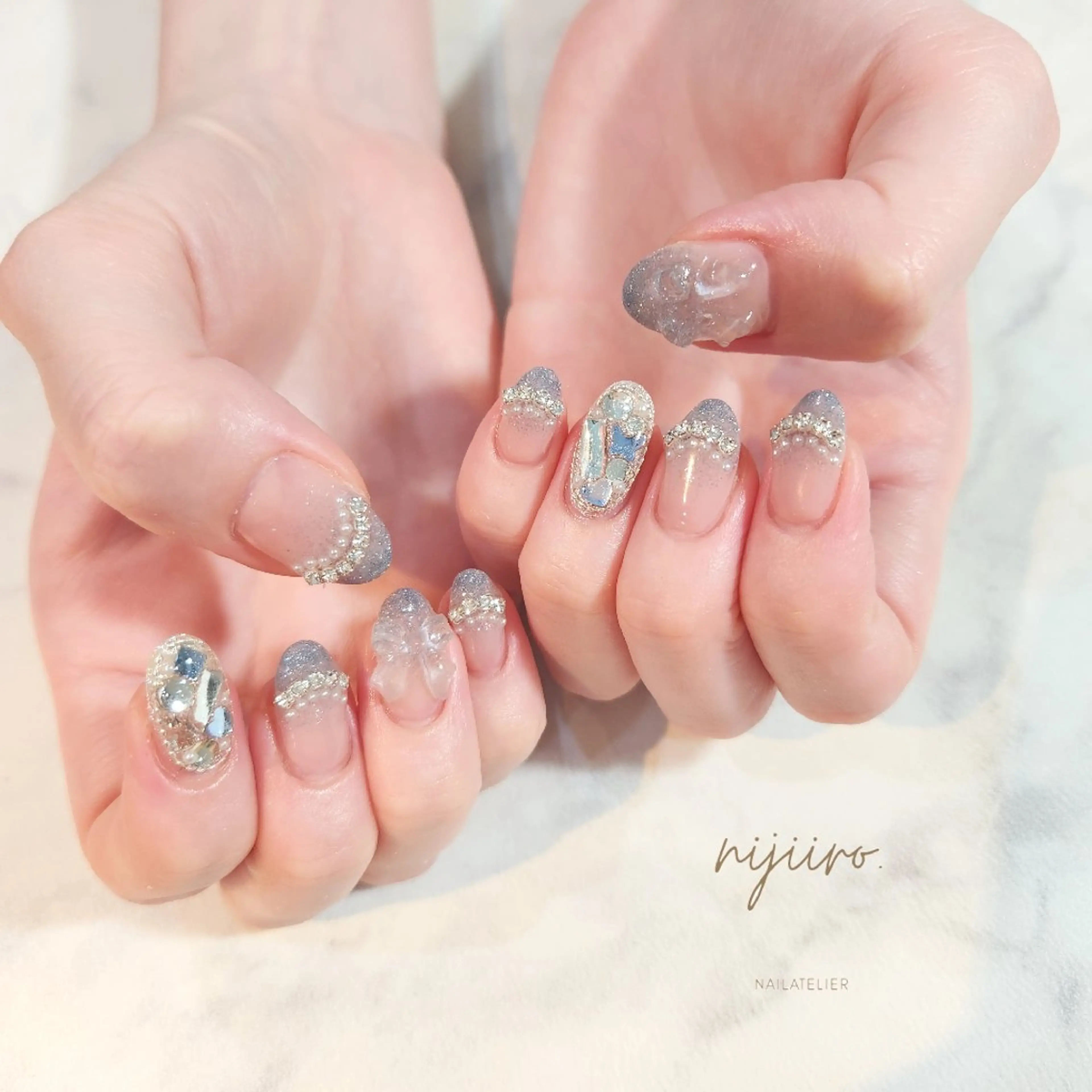 ネイル ハンドネイル nailatelier nijiiro.所属・nijiiro🌈 サトウのネイルデザイン
