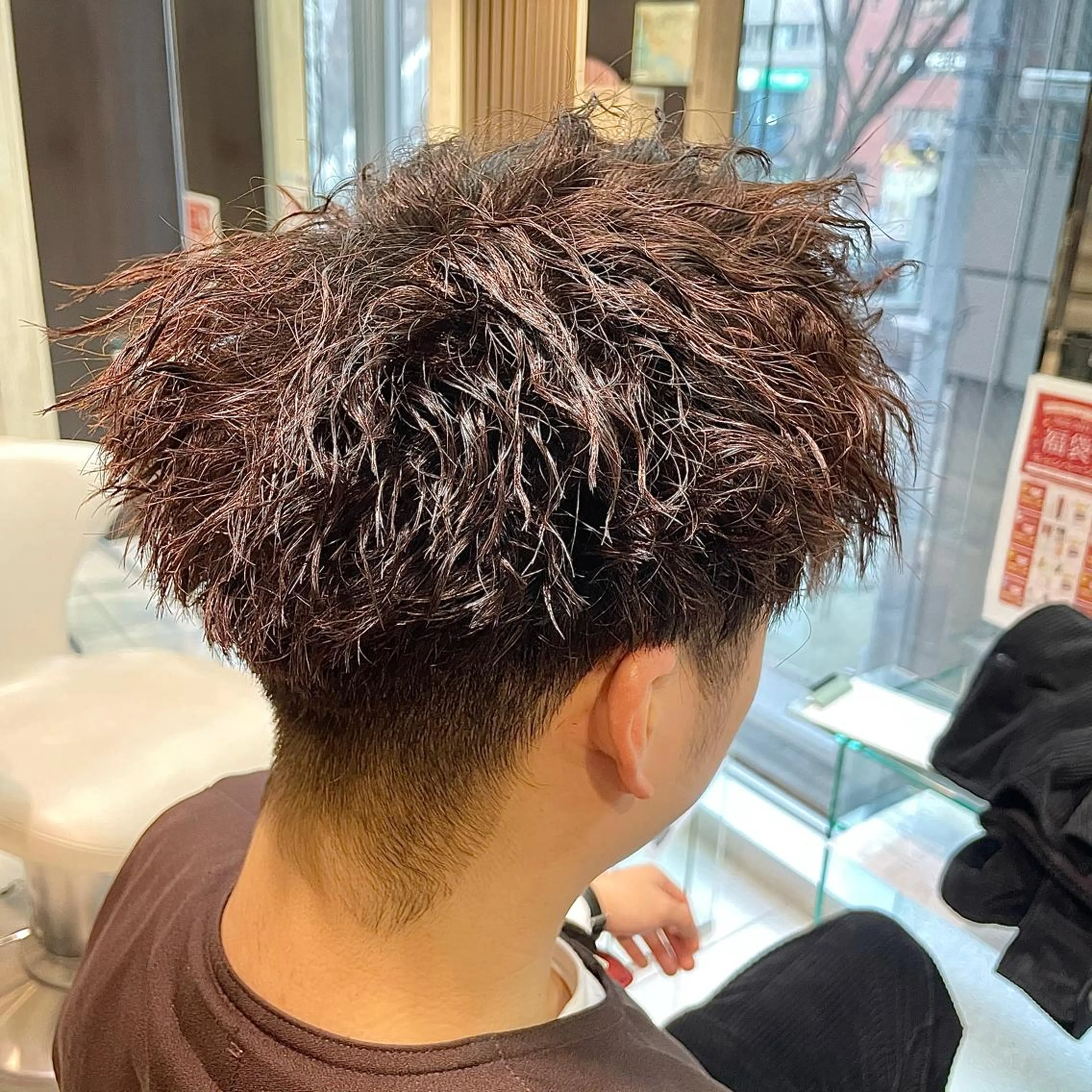 ショート ツイストパーマ カット 中島 稔/稲毛メンズパーマのヘアスタイル