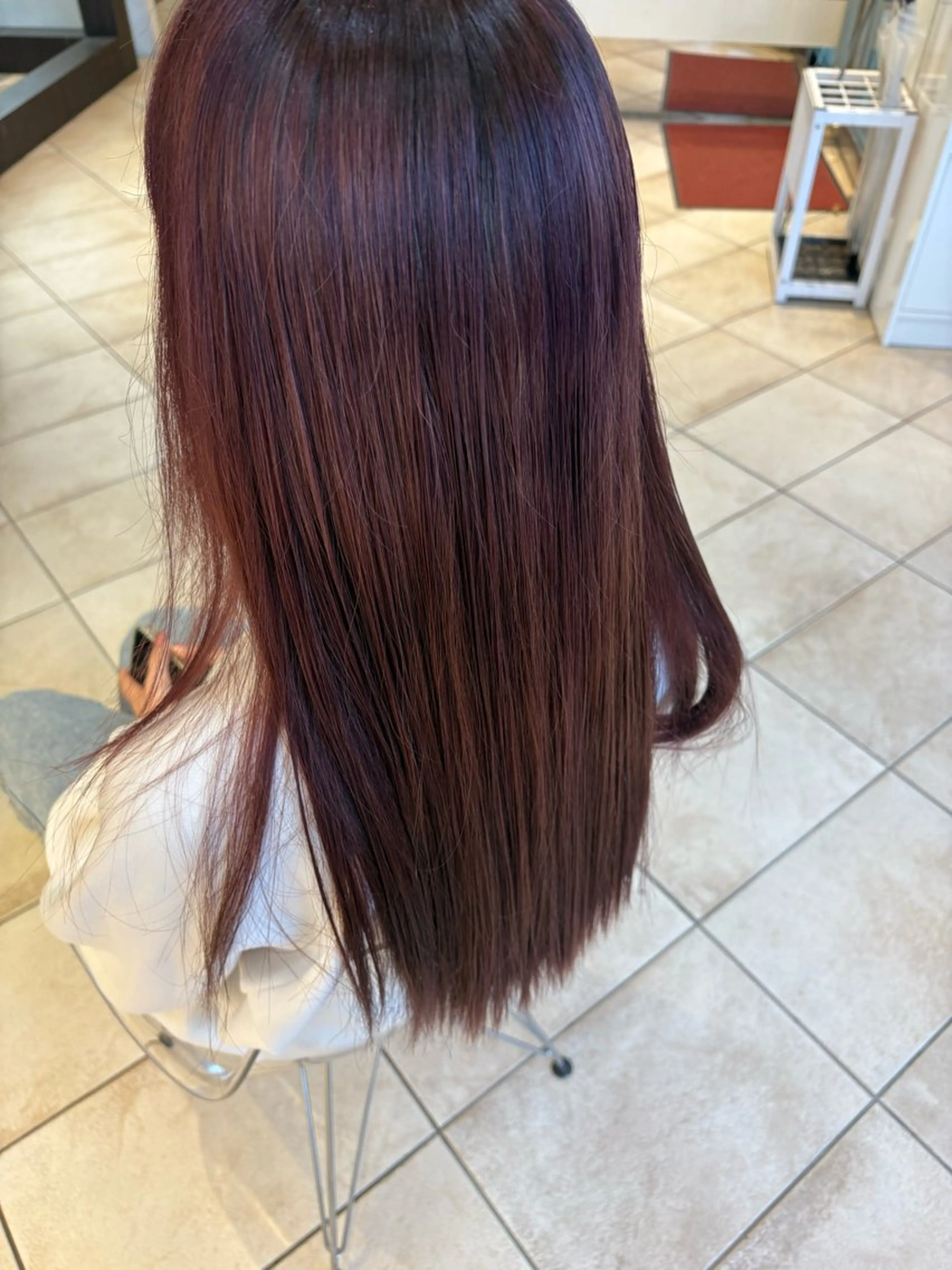 カラー ヘアカラー トリートメント ヘッドスパ うる艶＆縮毛矯正 ⟡.·小林理菜⟡.·のヘアスタイル