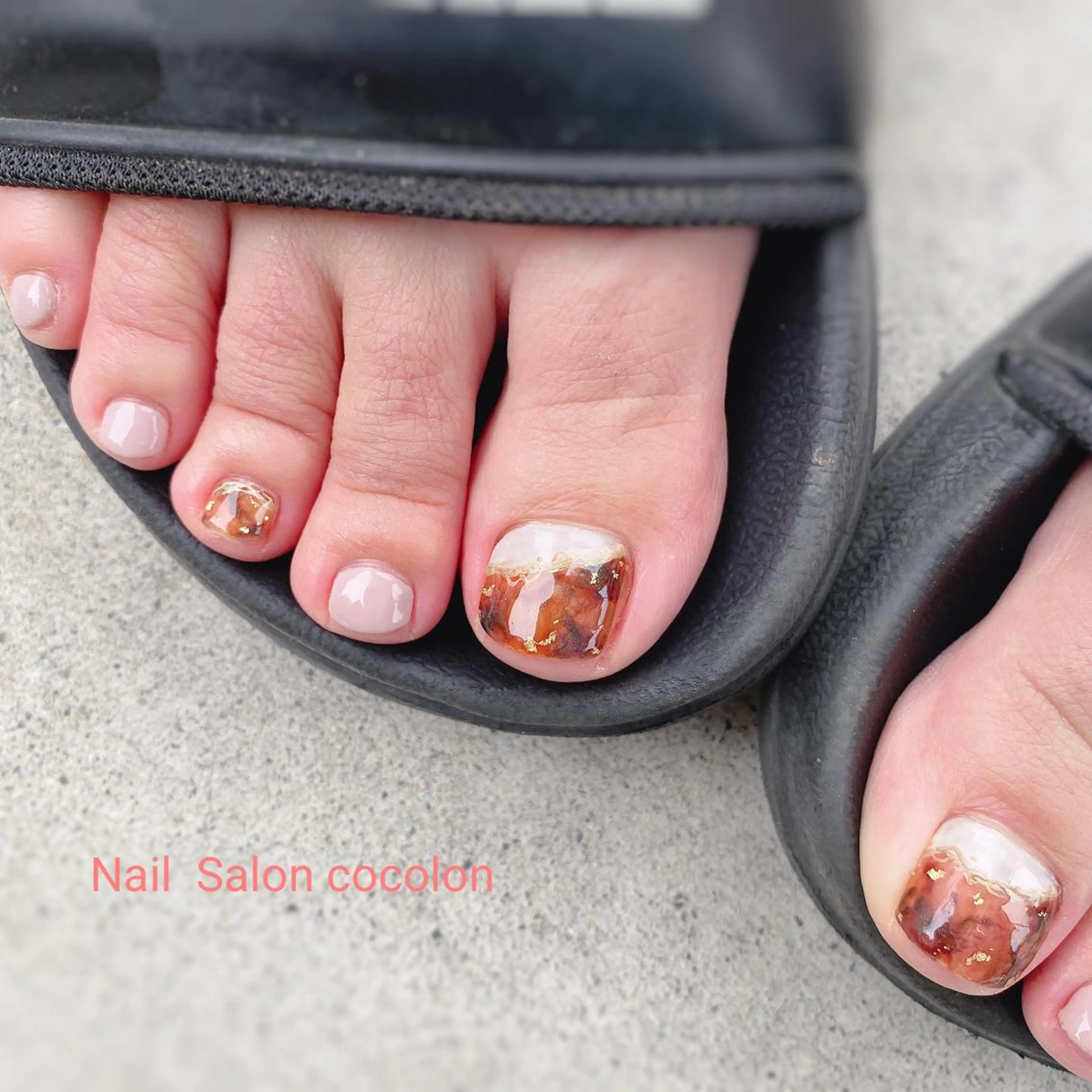 ネイル フットネイル 柴崎 美幸のネイルデザイン