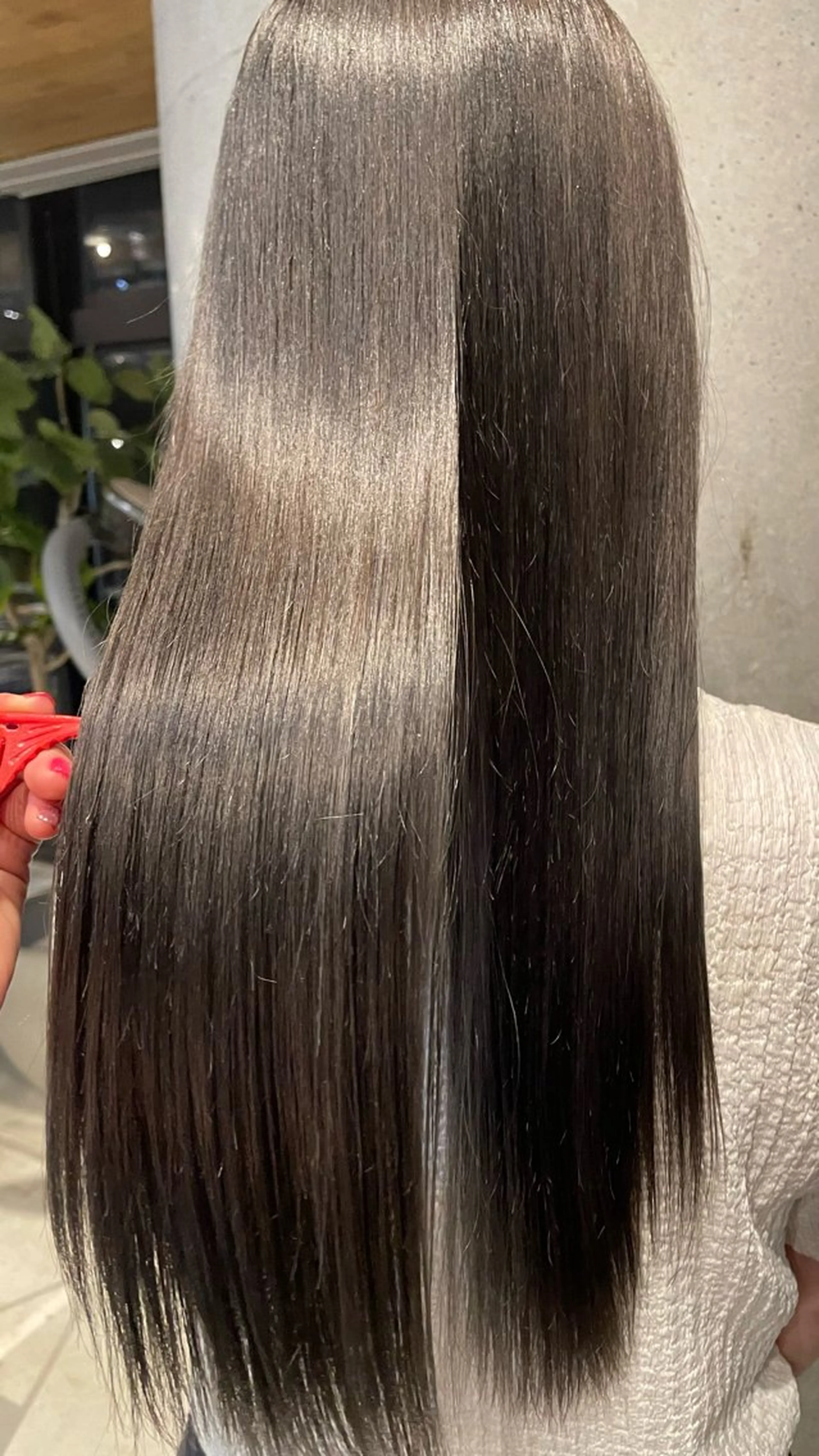 ロング カラー ミルクティーベージュ 新潟万代/MANA♡のヘアスタイル