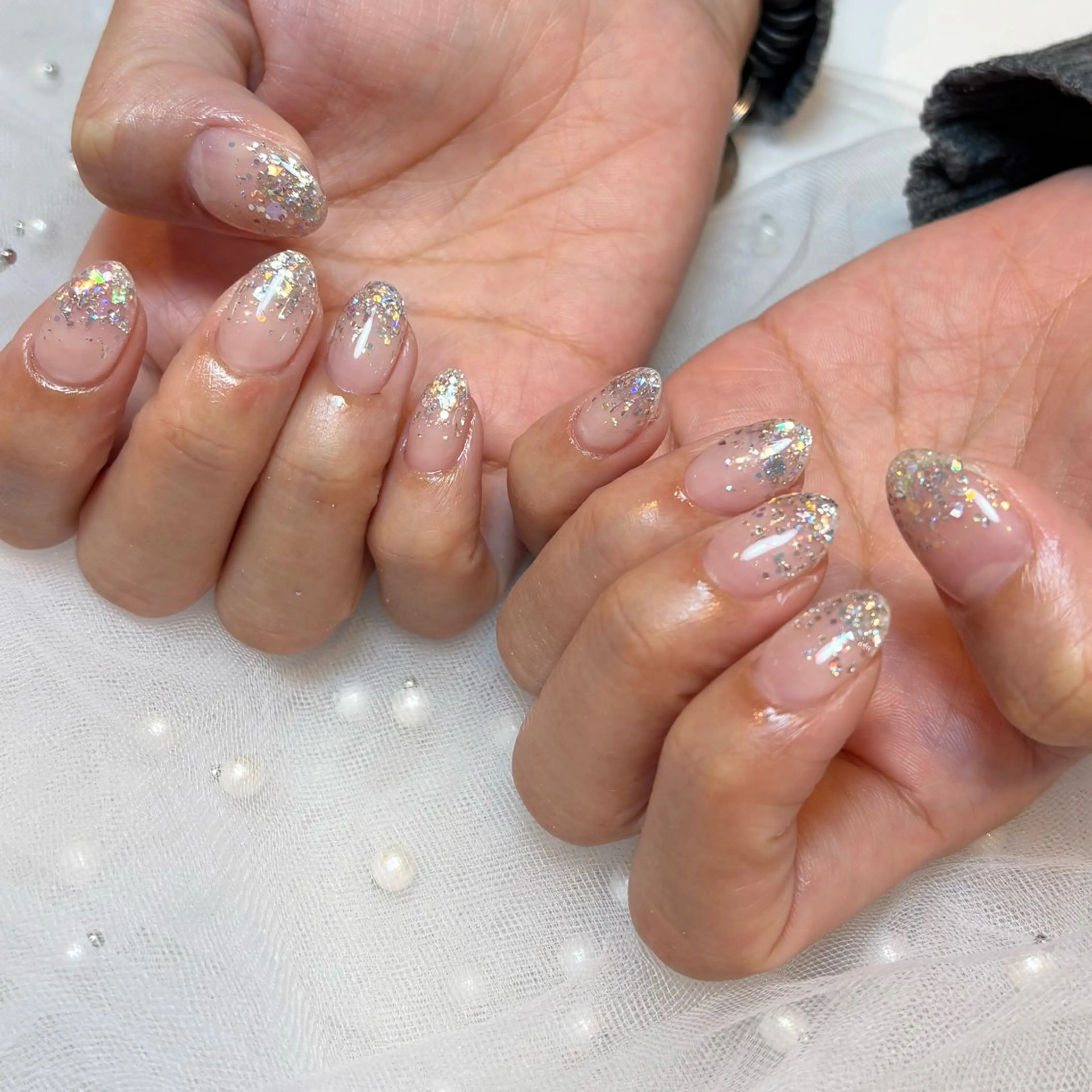 ネイル ラメ(グリッター) ラメグラデーション Plus 2nd所属・Plus 2nd /miraiのネイルデザイン