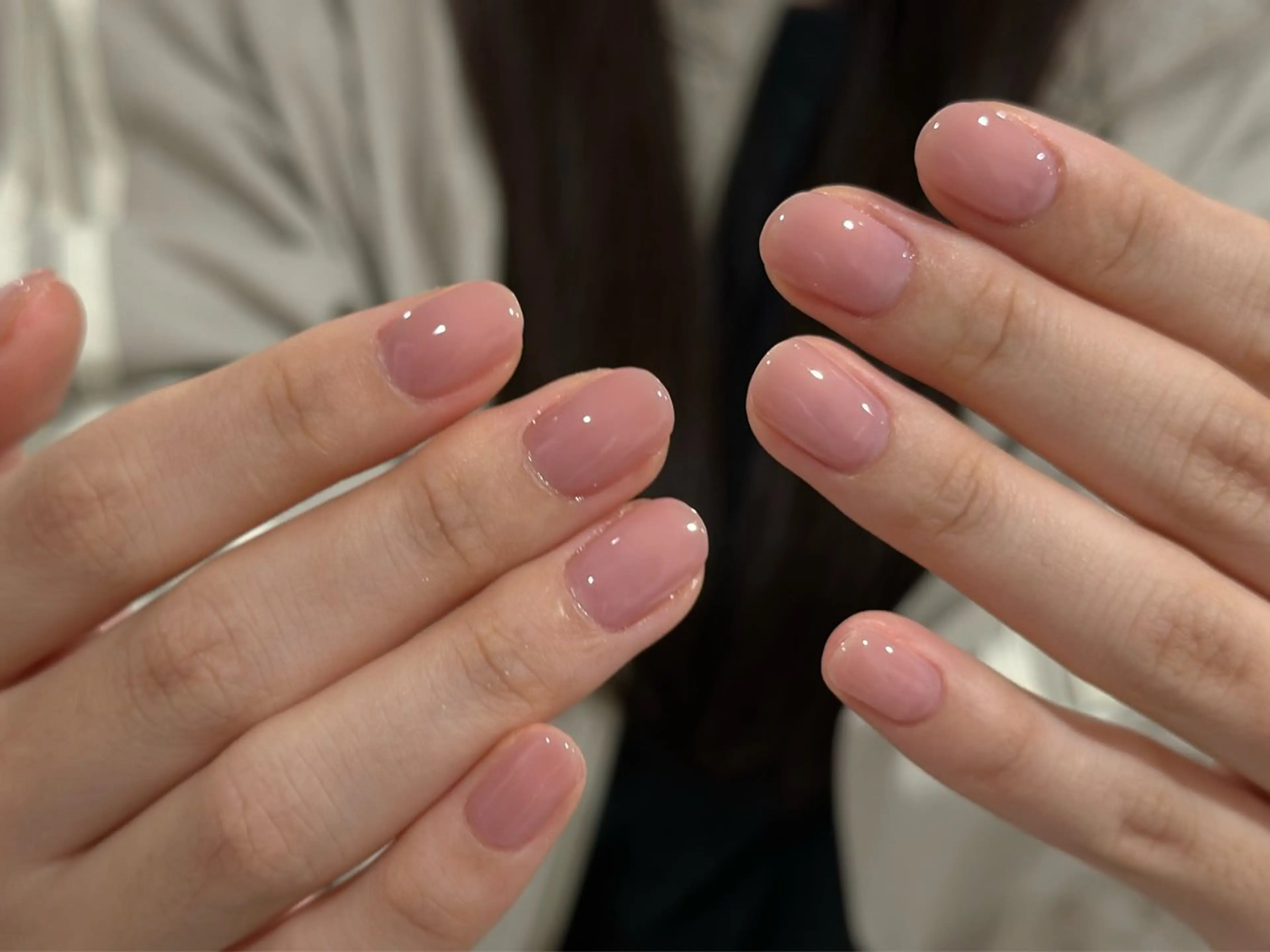 ネイル オフィスネイル ピンク シンプルネイル ANOVA所属・ANOVA アノヴァのネイルデザイン