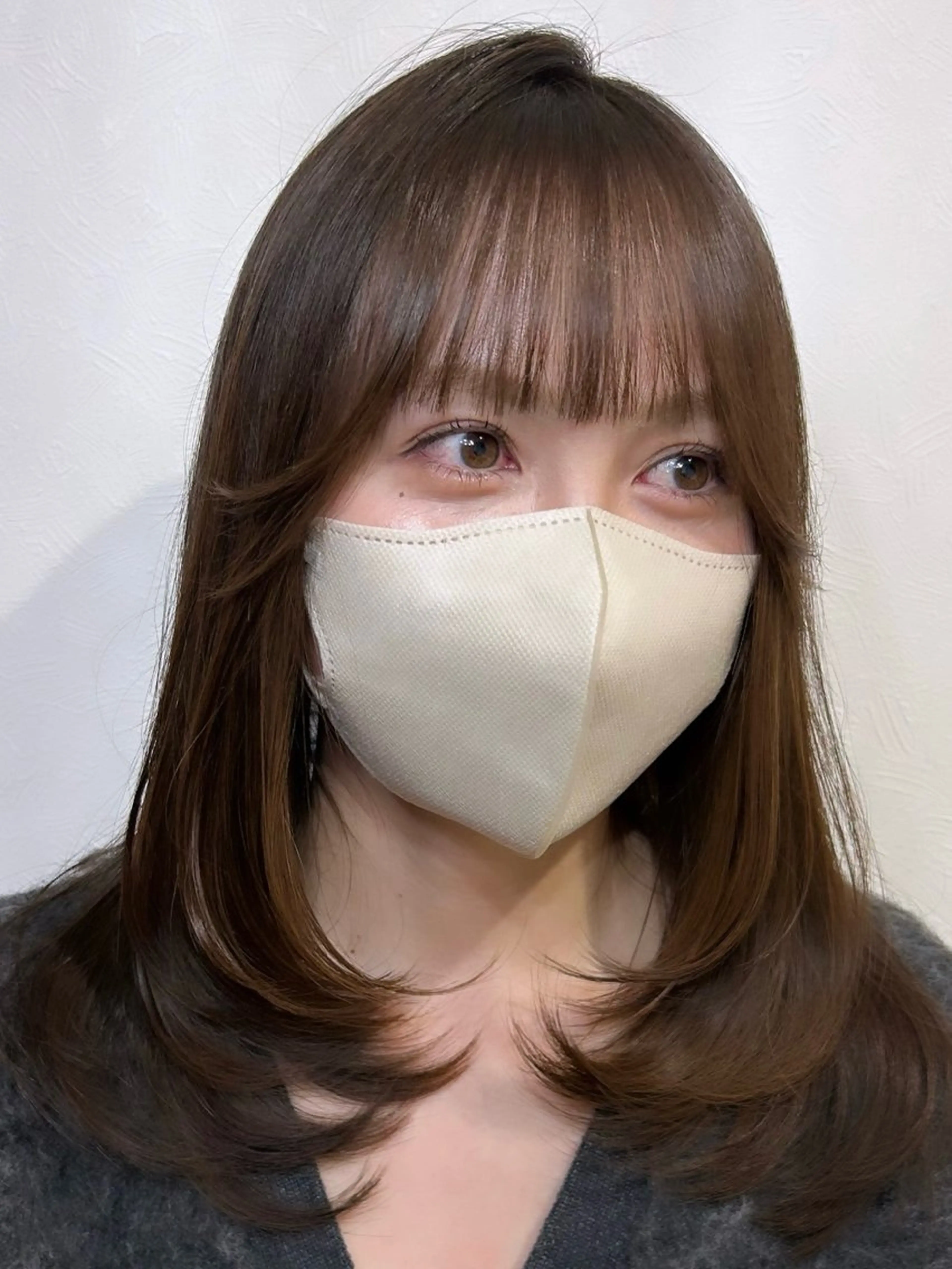 セミロング 剣持友希/ifh iizuka/高崎のヘアスタイル