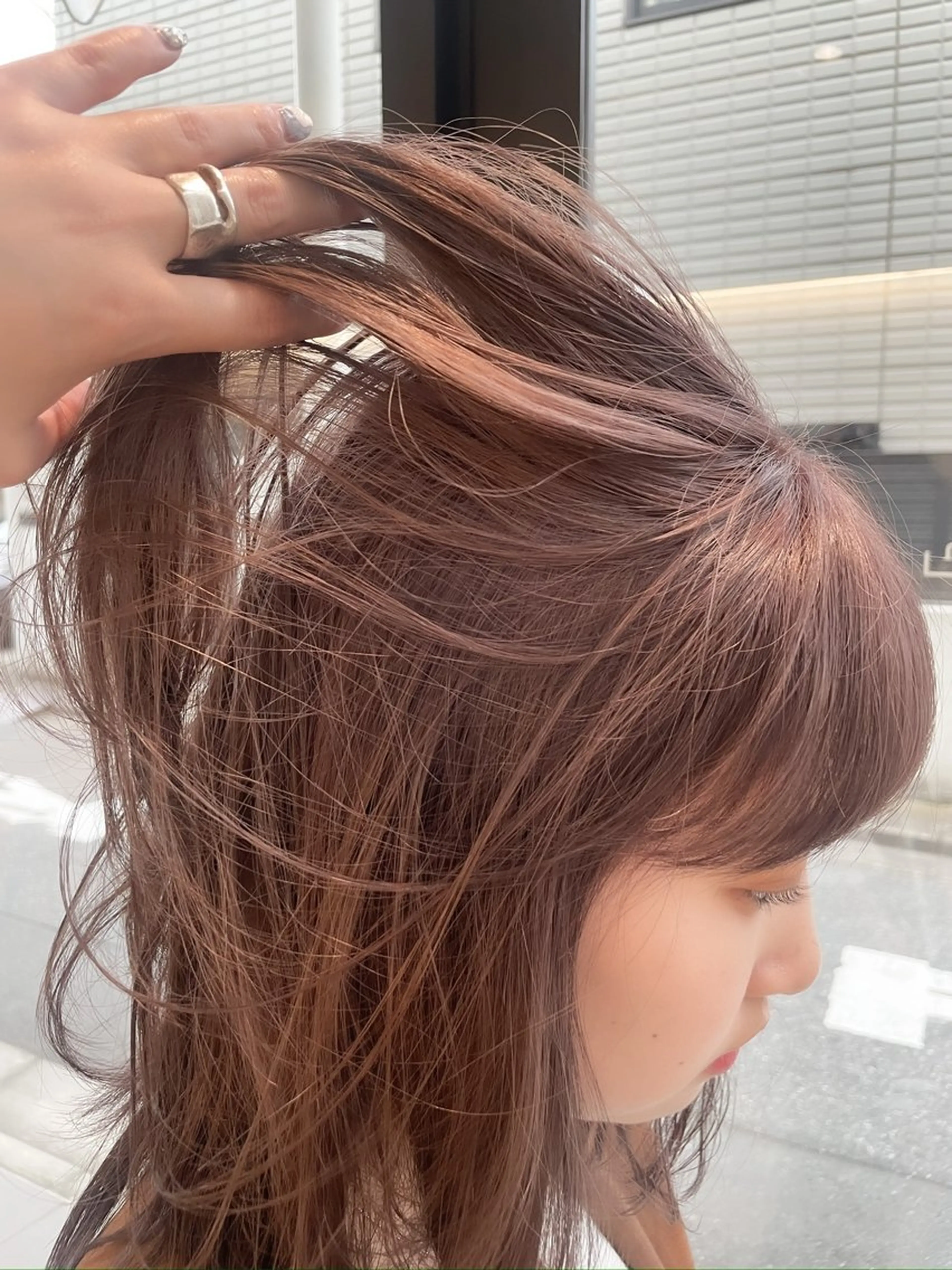 ミディアム カラー ヘアアレンジ ミニボブ/ブリーチ 🌈MISATOのヘアスタイル