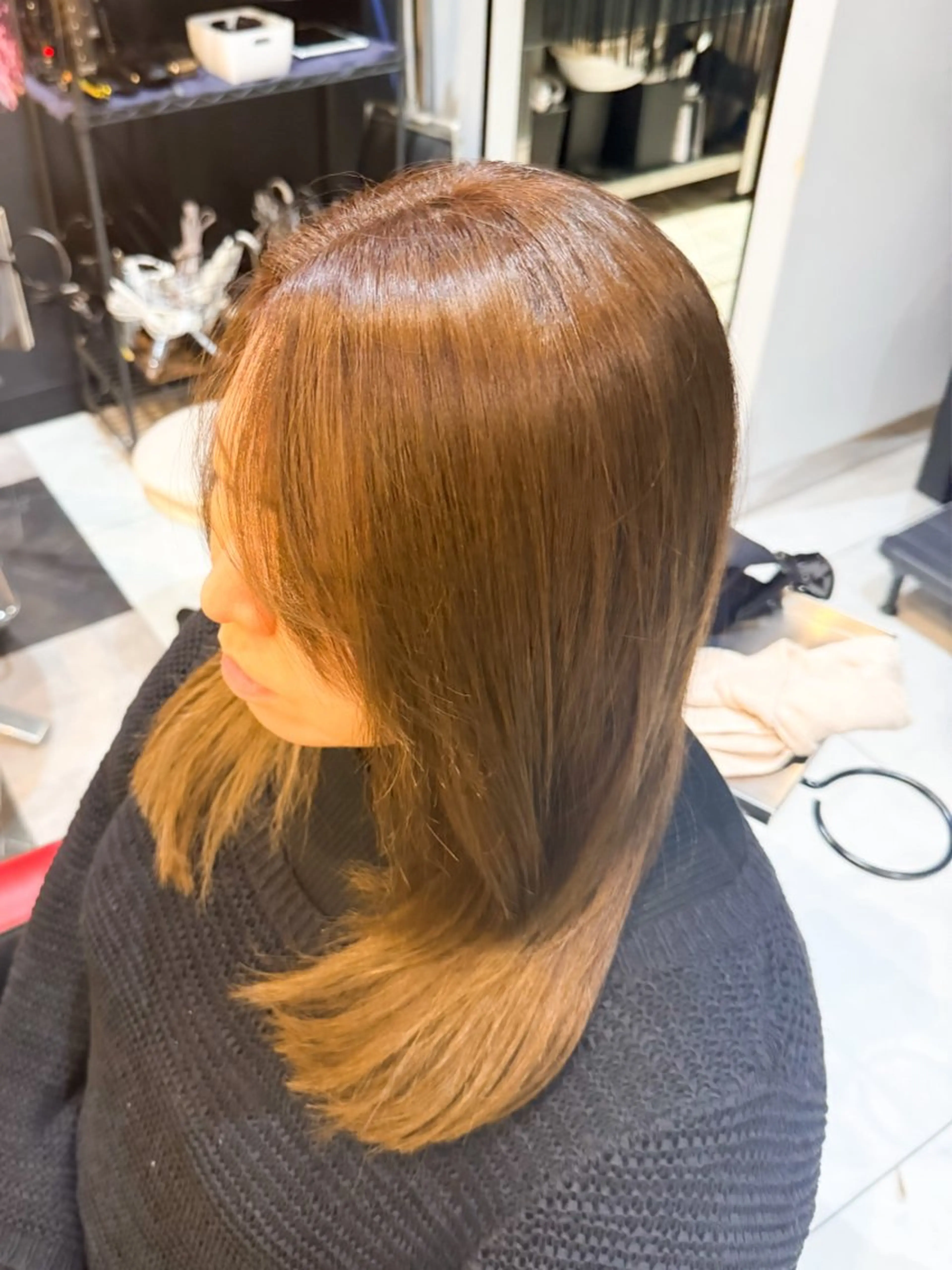 セミロング カラー カット ヘアカラー トリートメント 9日レディースモデル のみ/パーマ/海斗のヘアスタイル