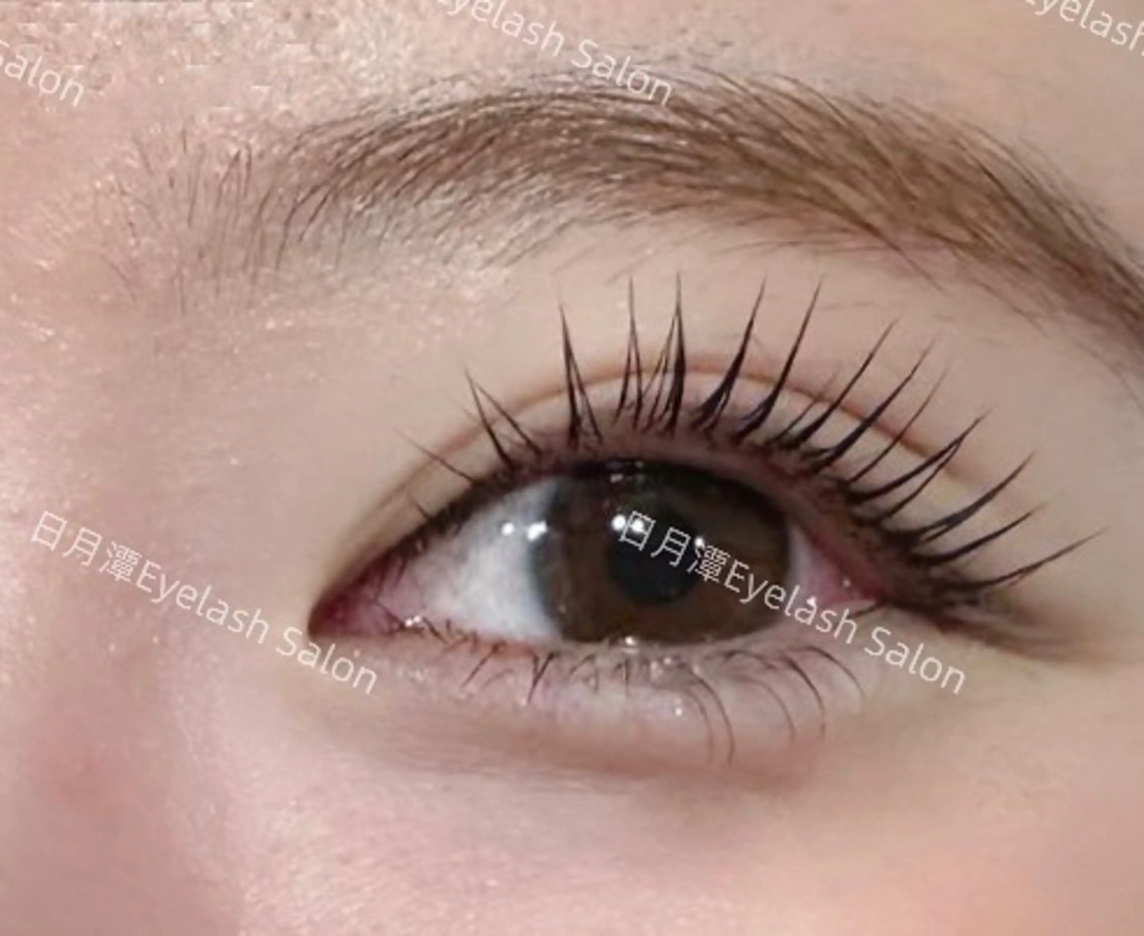 マツエク・マツパ バインドロック 束感まつ毛 韓国風マツエク Lカール パリジェンヌラッシュリフト 🔆日月潭🌙 銀座店のマツエク・マツパデザイン