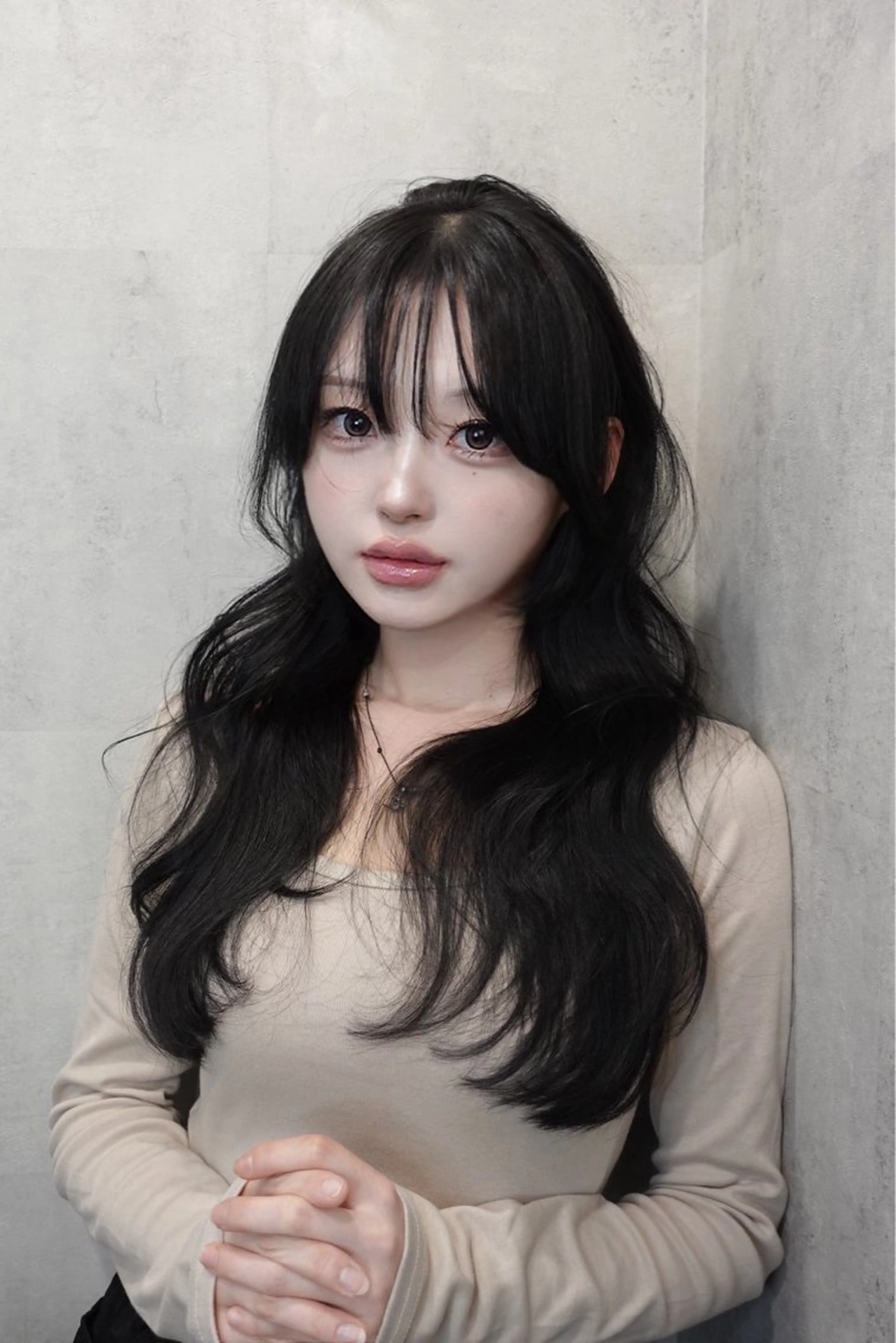 ロング 韓国風ヘア レイヤーカット 小顔カット カット レイヤー/髪質改善 shogoのヘアスタイル