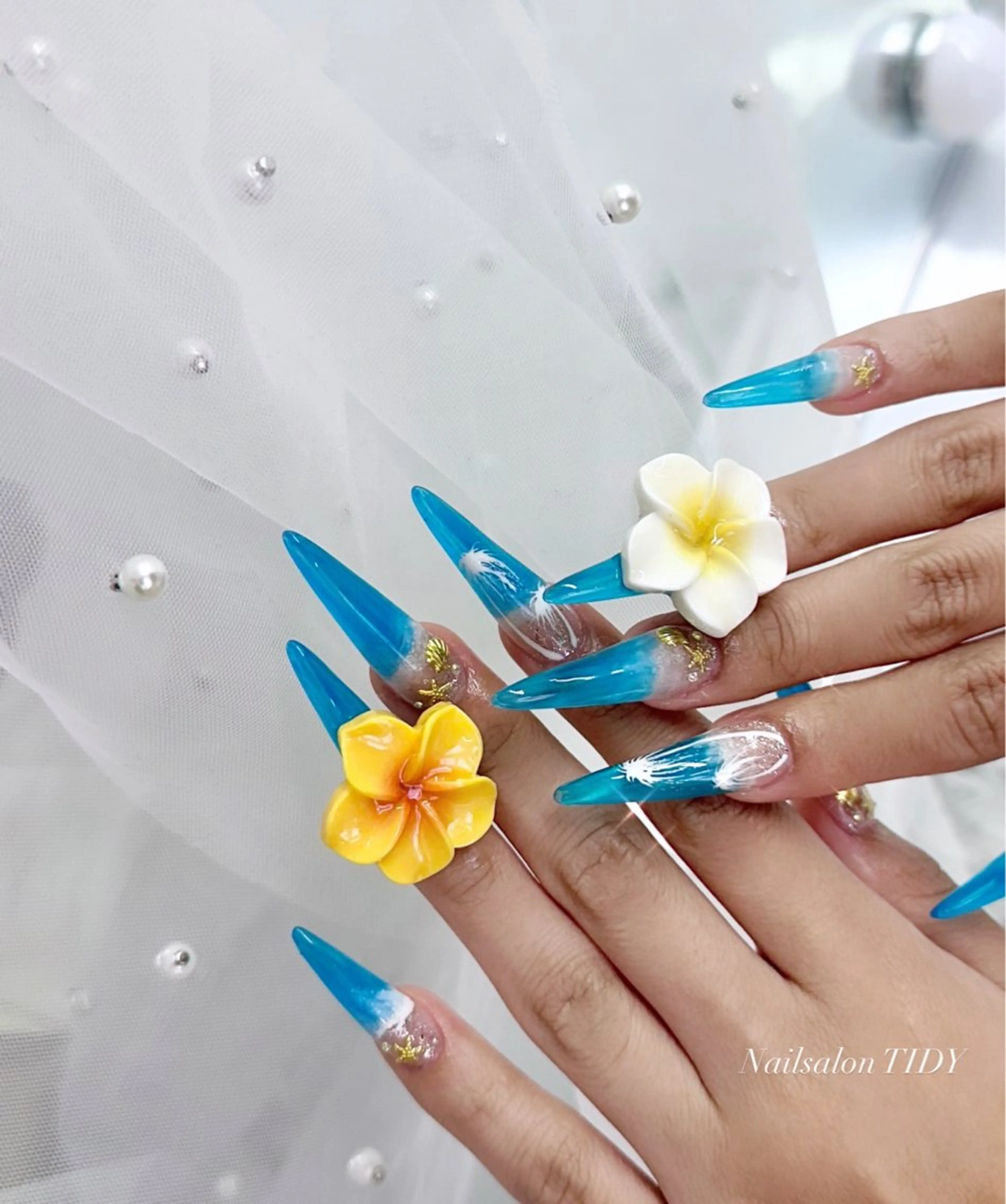 ネイル フットネイル ジェルネイル キラキラネイル 韓国ネイル マグネットネイル ハンドネイル TIDY M&Mのネイルデザイン