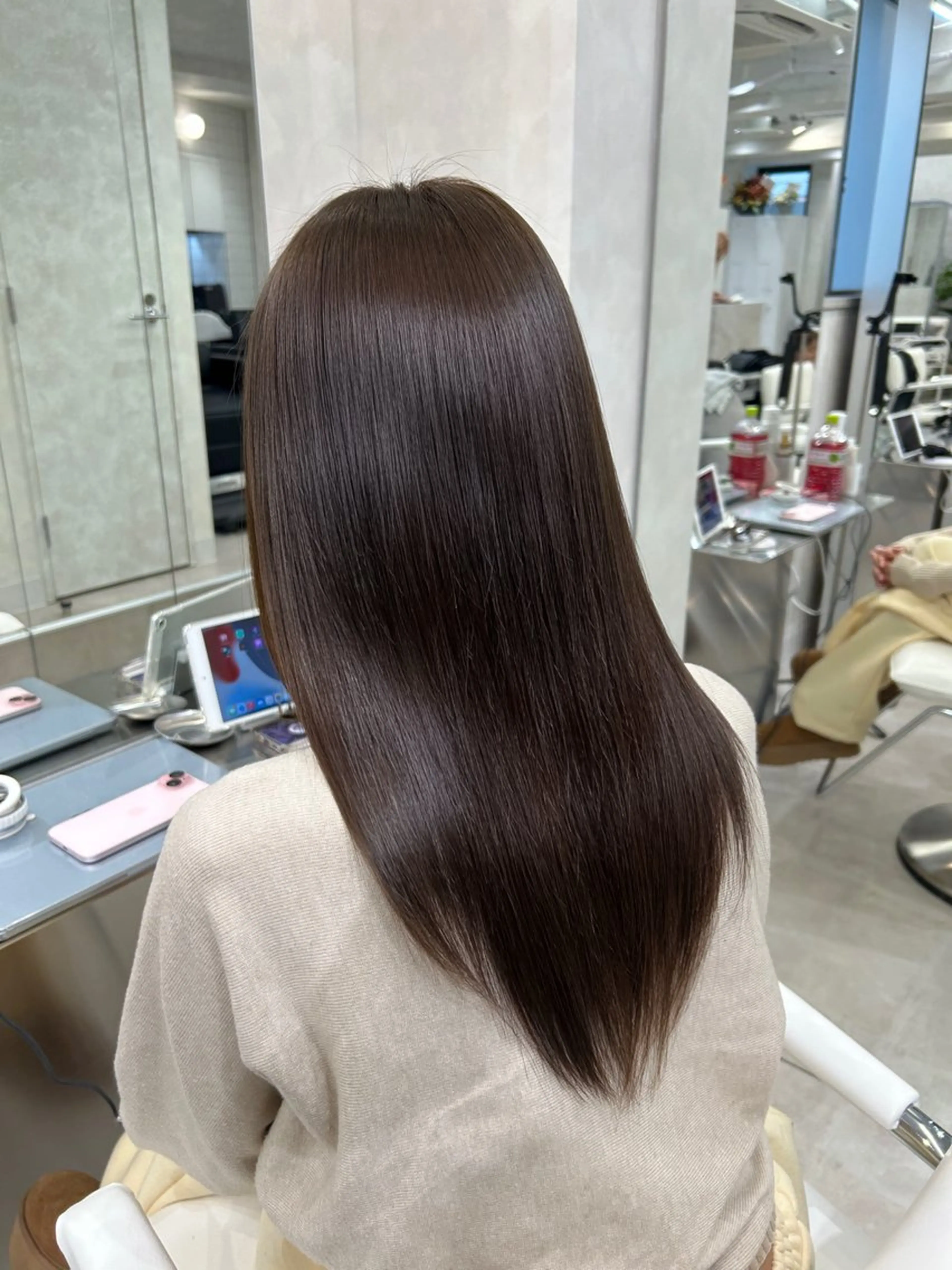 ロング トリートメント 縮毛👱🏽‍♀️ 🎀海外ハイライトのヘアスタイル